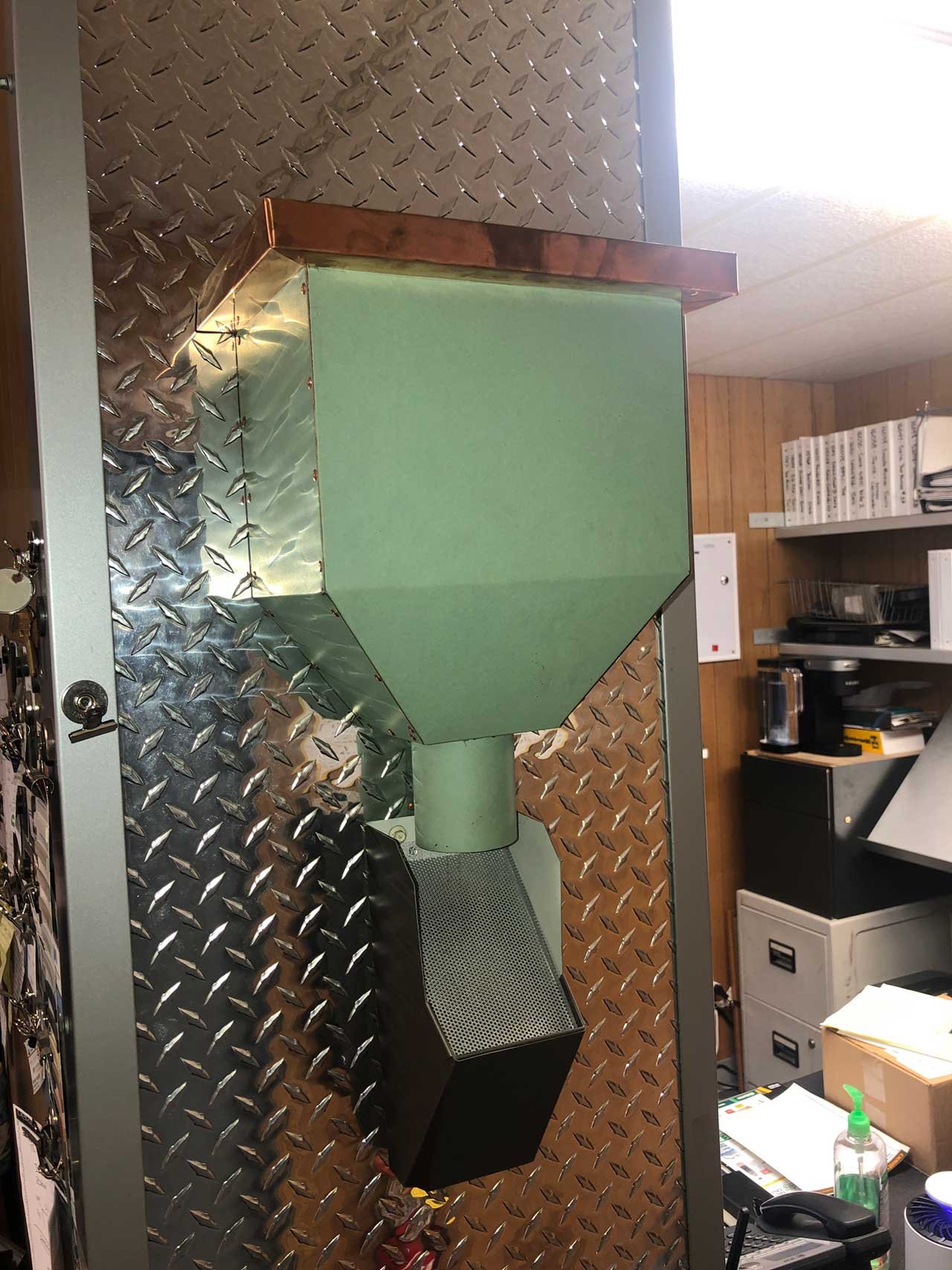 Custom fabrication collector box green | Washington State