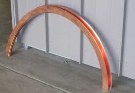 Custom copper radius flashing | Washington State