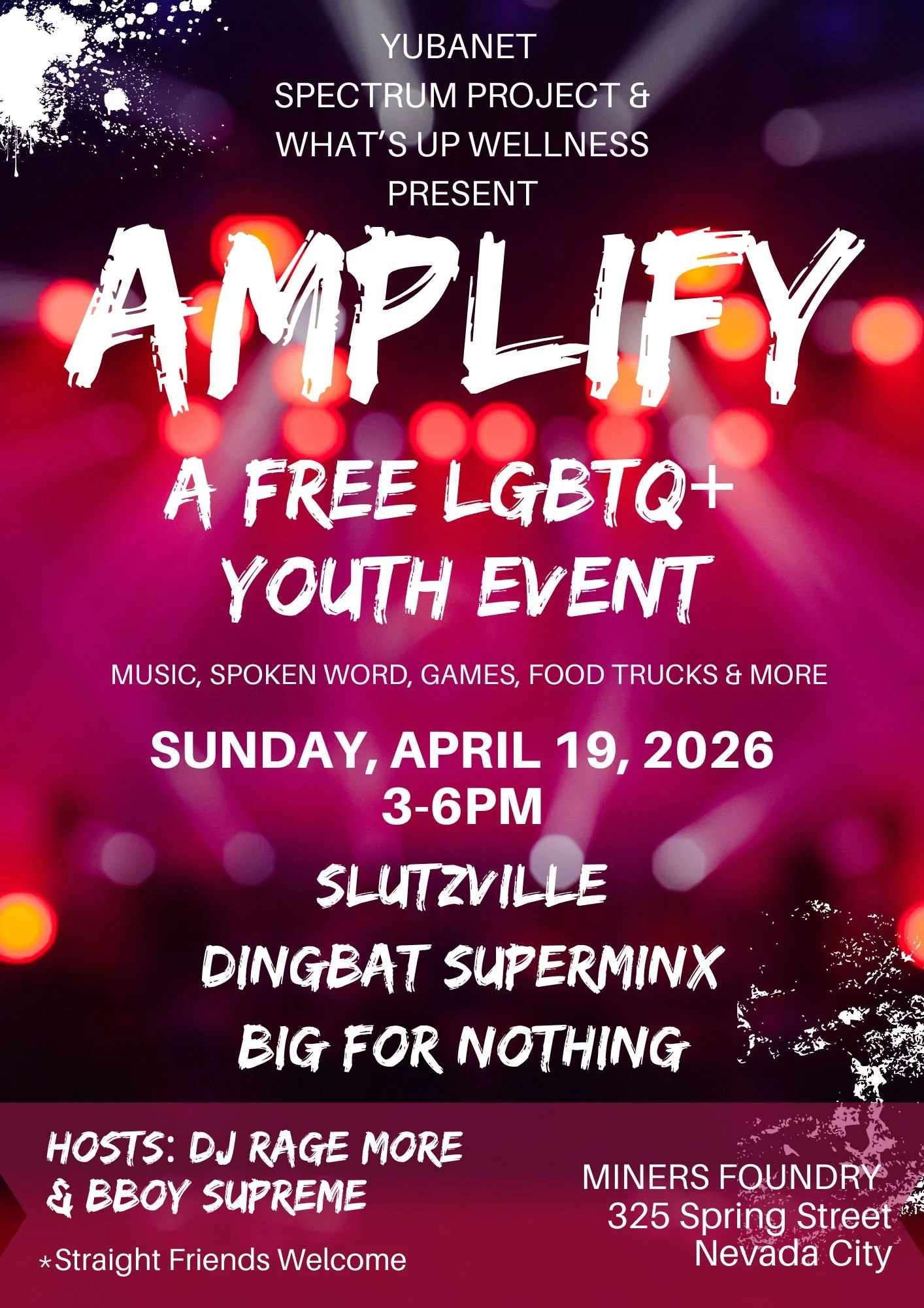 AMPLIFY: A Free LGBTQ+ Youth Event