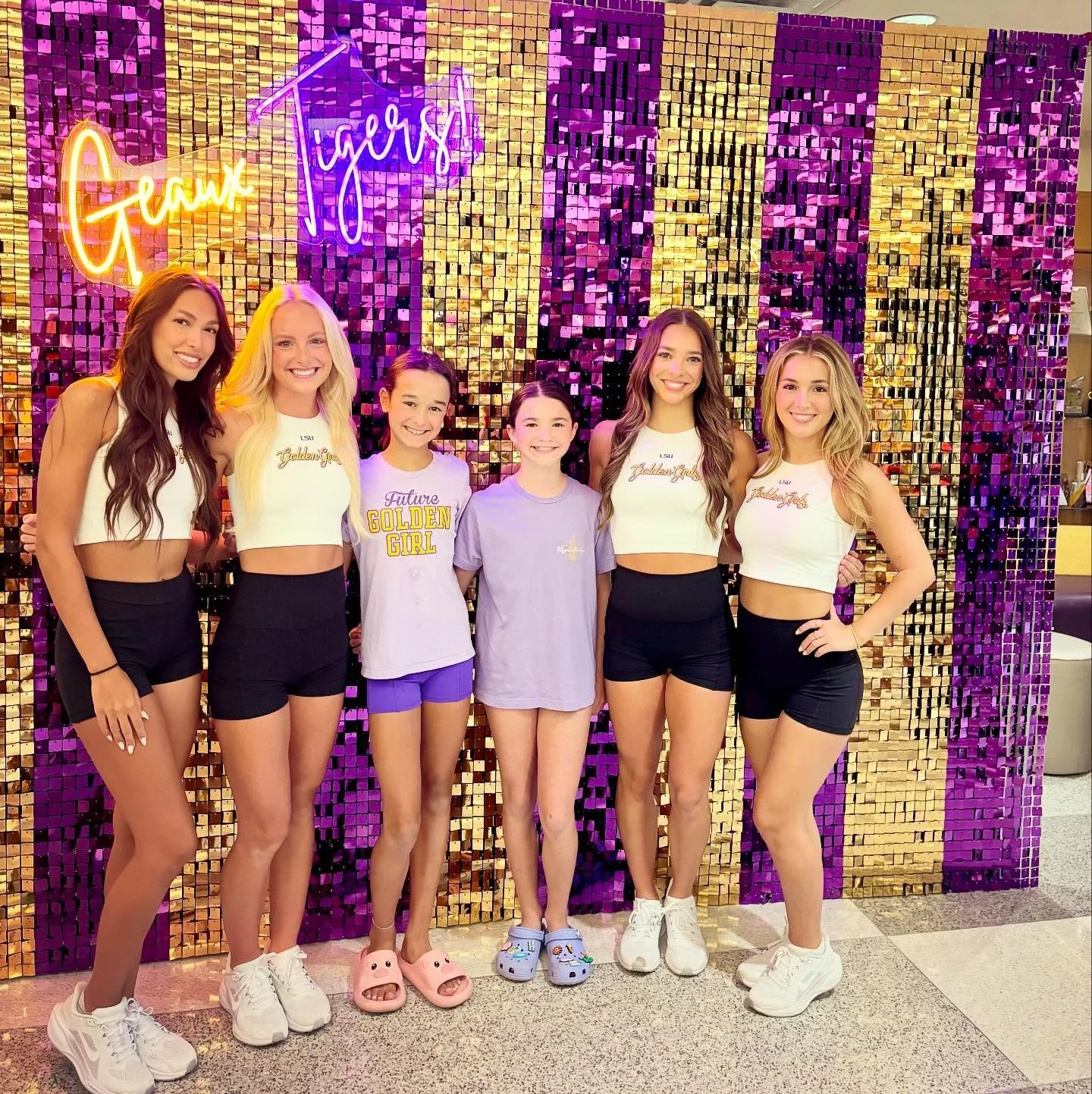 ✨Let&rsquo;s Geaux! 💜🐯💛 A couple of our D&amp;G girls spent the morning with the @lsugoldengirls !  They learned the LSU pregame routine and a jazz combo, and they had a blast!💜🐯💛 Geaux Girls &amp; Geaux Tigers!