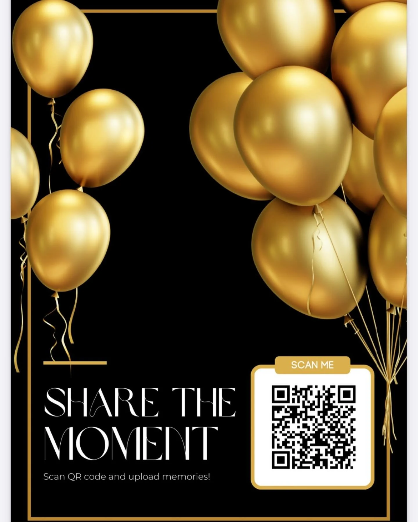 We are ready for takeoff!!! ✈️. And we want you to share your pictures with us. Please use this QR code to upload your memories of the day!