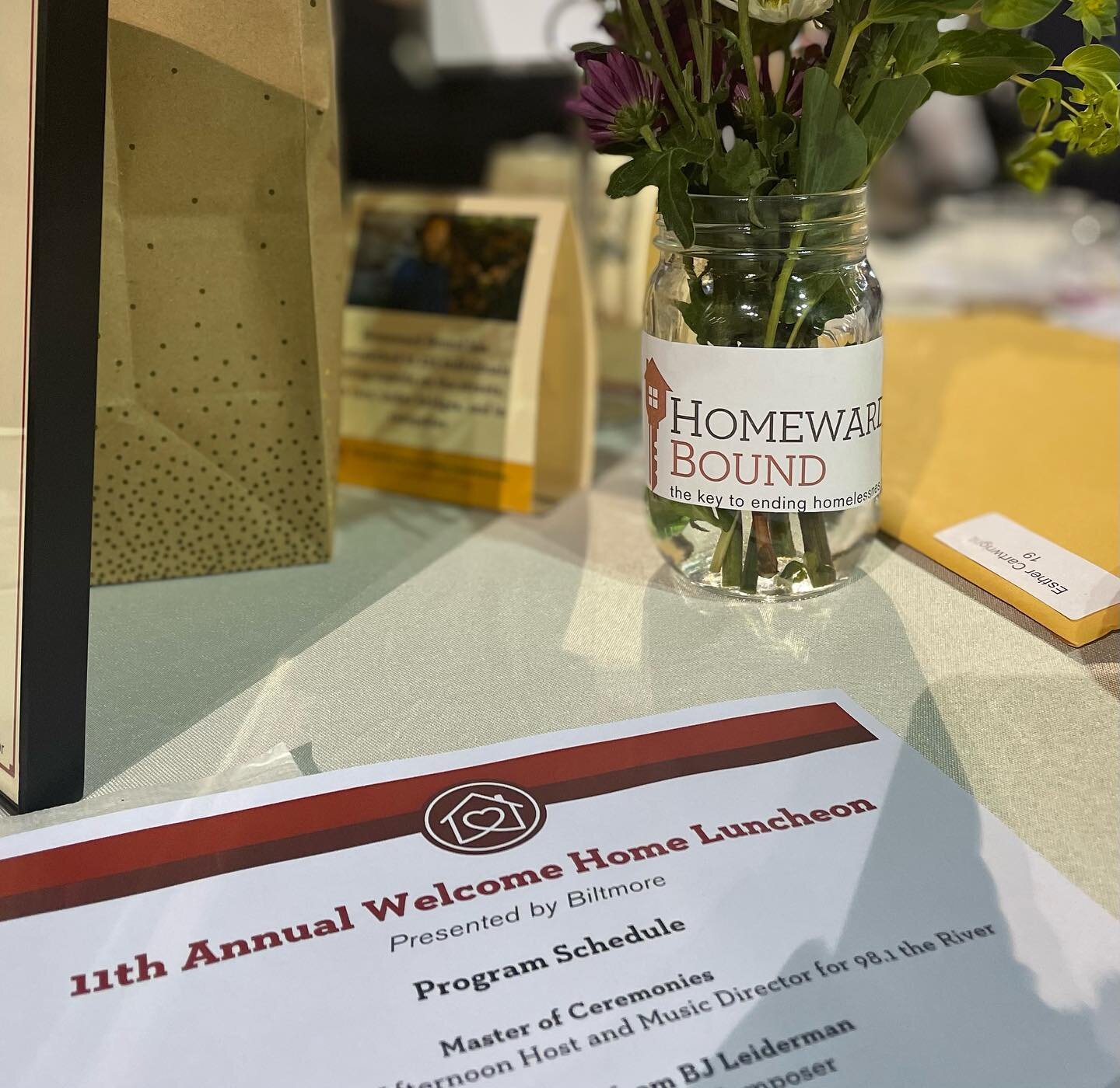 Yesterday was the annual Homeward Bound Luncheon. Happy be alongside other realtors and community members who care about fair housing for all in Asheville. Housing is a human right. Home is where wellness begins. Anyone can become homeless. It is a s