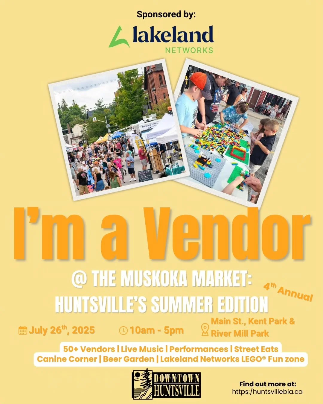 ☀️ Get ready, Huntsville &mdash; the summer market of the year is almost here!
We&rsquo;re so excited to announce that we will be a returning vendor at the 4th Annual Muskoka Market: Huntsville&rsquo;s Summer Edition on Saturday, July 26th from 10am 