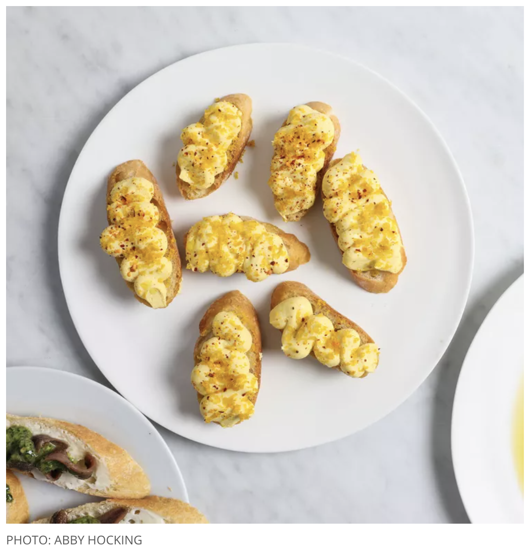 Deviled Egg Toast