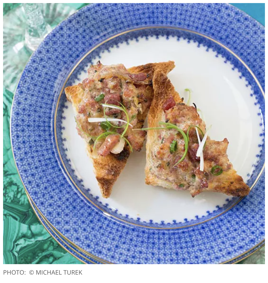 Spiced Ham and Cheese Toasts