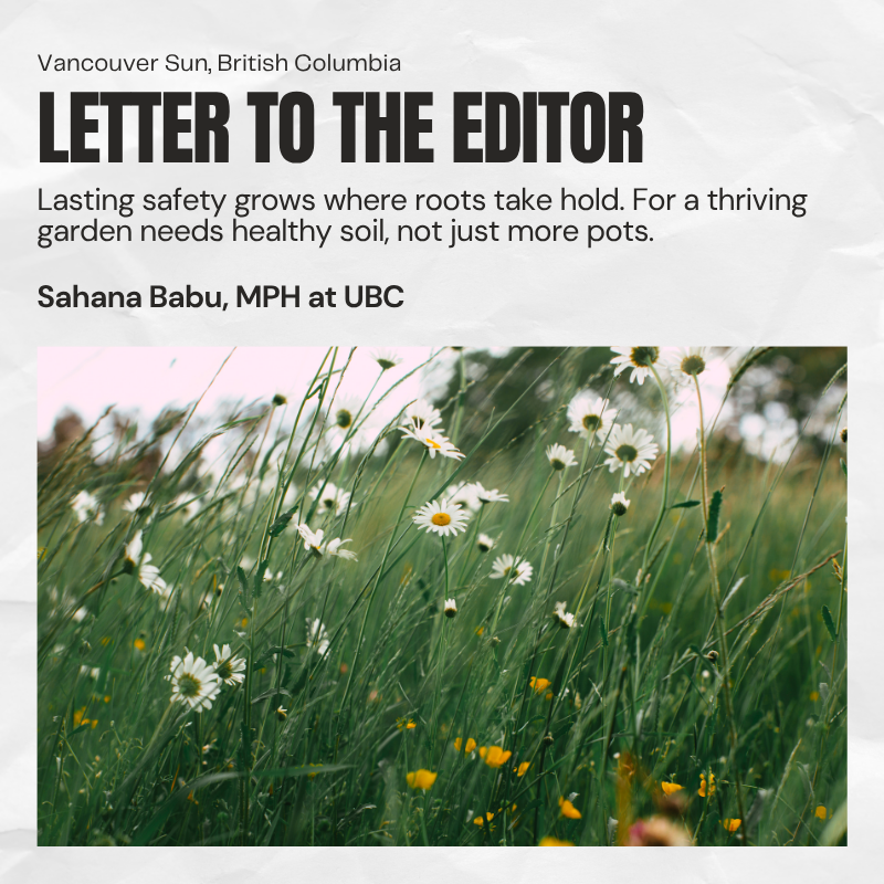 Letter to the Editor: Building prudent policies for mental health &amp; substance use in BC