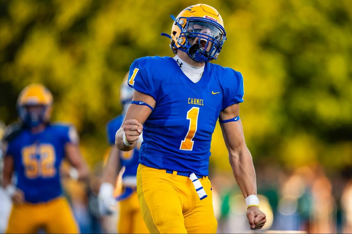 The Carmel Greyhounds won their home opener against Class 6A runner-up Westfield 34-10.

📸🏈#sportsphotgraphy #sportsphotographer #canon #football #highschoolfootball #carmel #westfield #greyhoundnation #sports