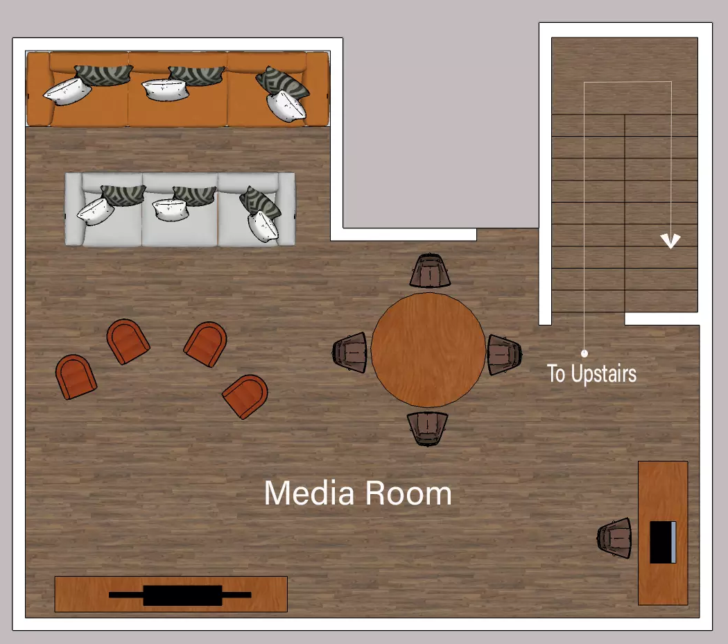 Villa - Media Room (basement)