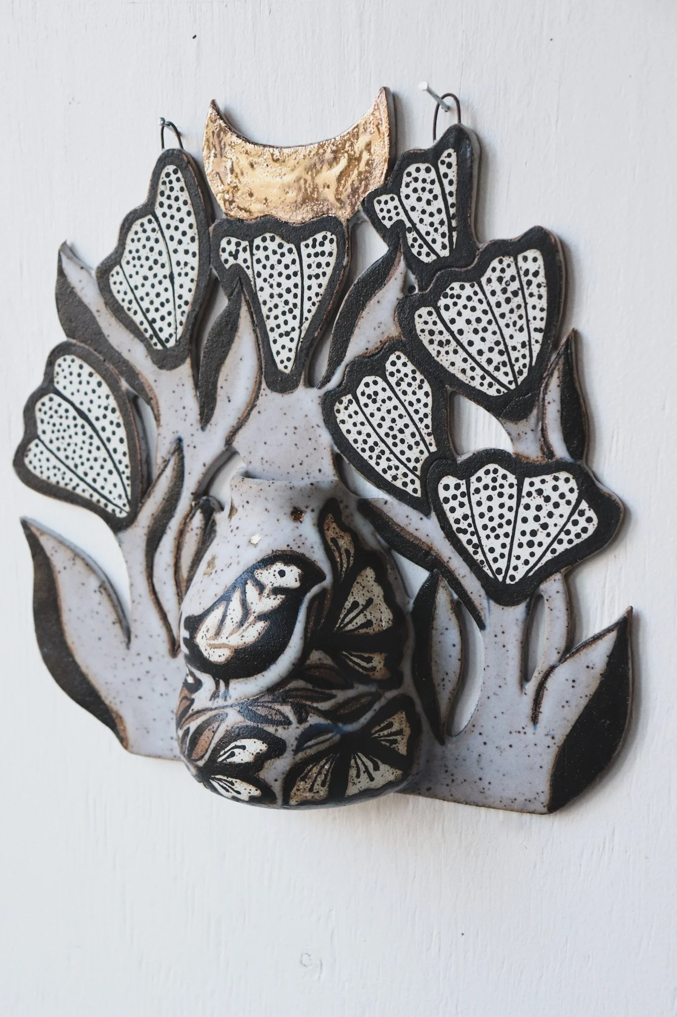 Solstice Wall Vase Bird