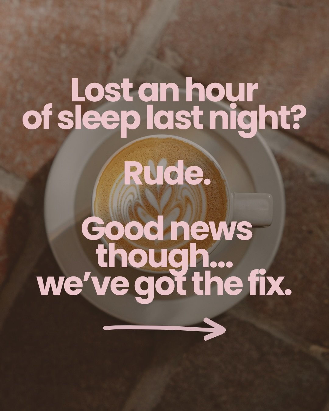 Losing an hour of sleep is rough, but we&rsquo;ve got the cure.

1️⃣ Your favorite coffee. The Tesora never lets you down. 2️⃣ A hearty breakfast. Chef&rsquo;s Bowl or Panito depending on the mood. 3️⃣ A little touch of sugar. Fresh baked cinnamon ro