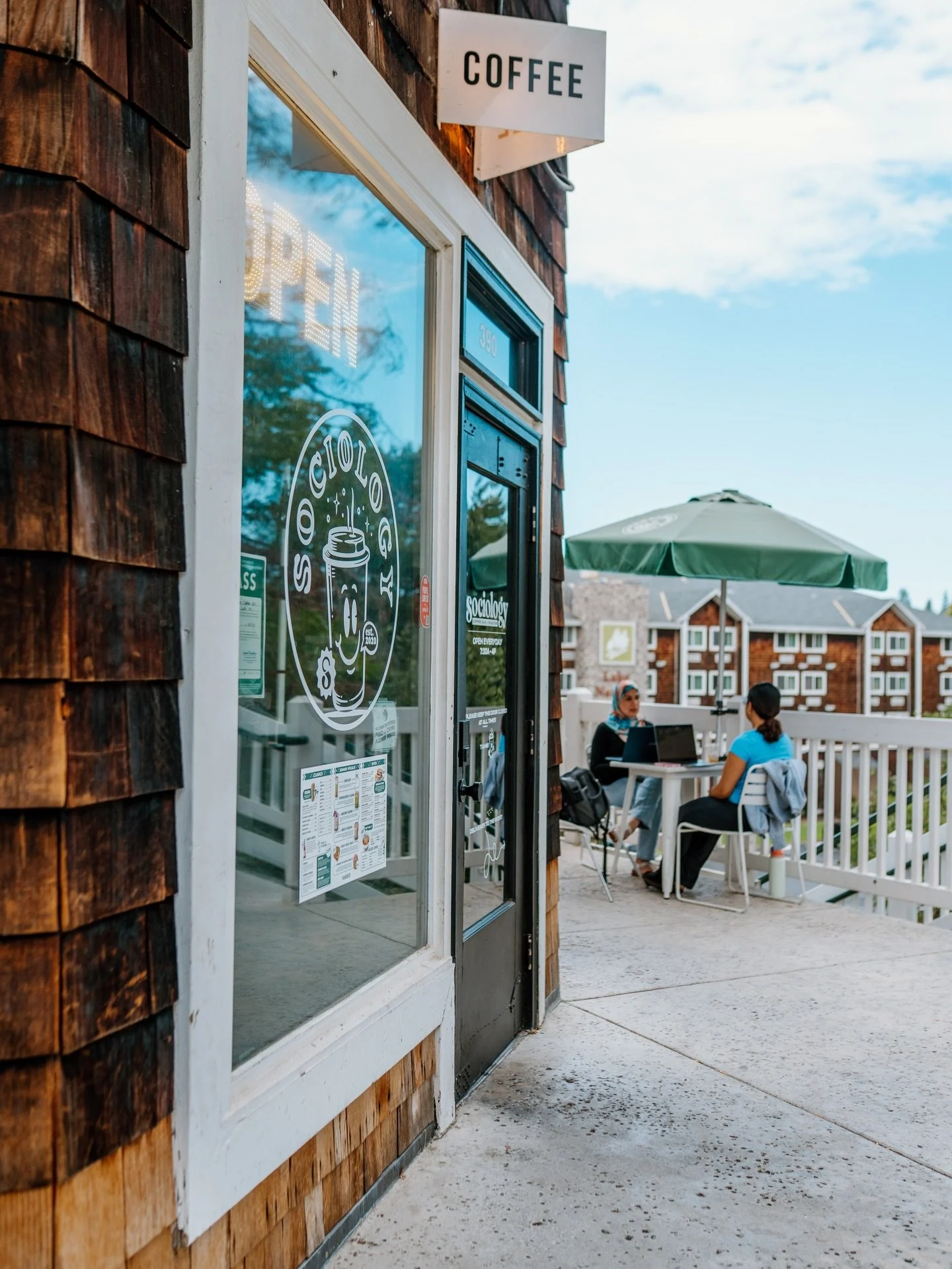 Our favorite view 👀

Open sign on, door unlocked, ready for whatever walks in. It&rsquo;s not what&rsquo;s on the menu, it&rsquo;s who walks through the door, the regulars, the first timers, the &ldquo;just needed to get out of the house&rdquo; stop