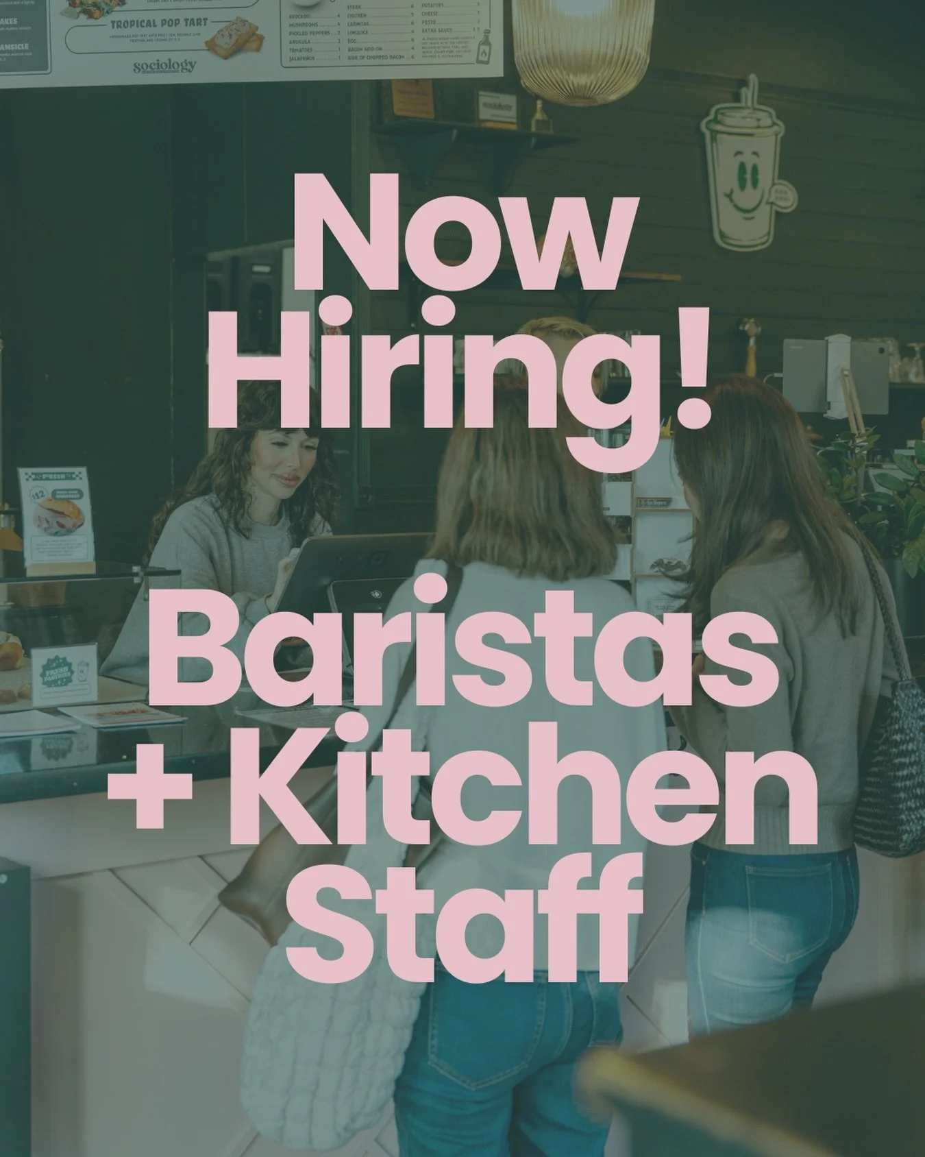 If you know your way around a dialed shot, can hold it down in the kitchen, and keep the vibes next level&hellip; we should talk.

Sociology is hiring experienced baristas and kitchen staff to join the team. 🔥 Weekend availability is a must. 🫡

Ope
