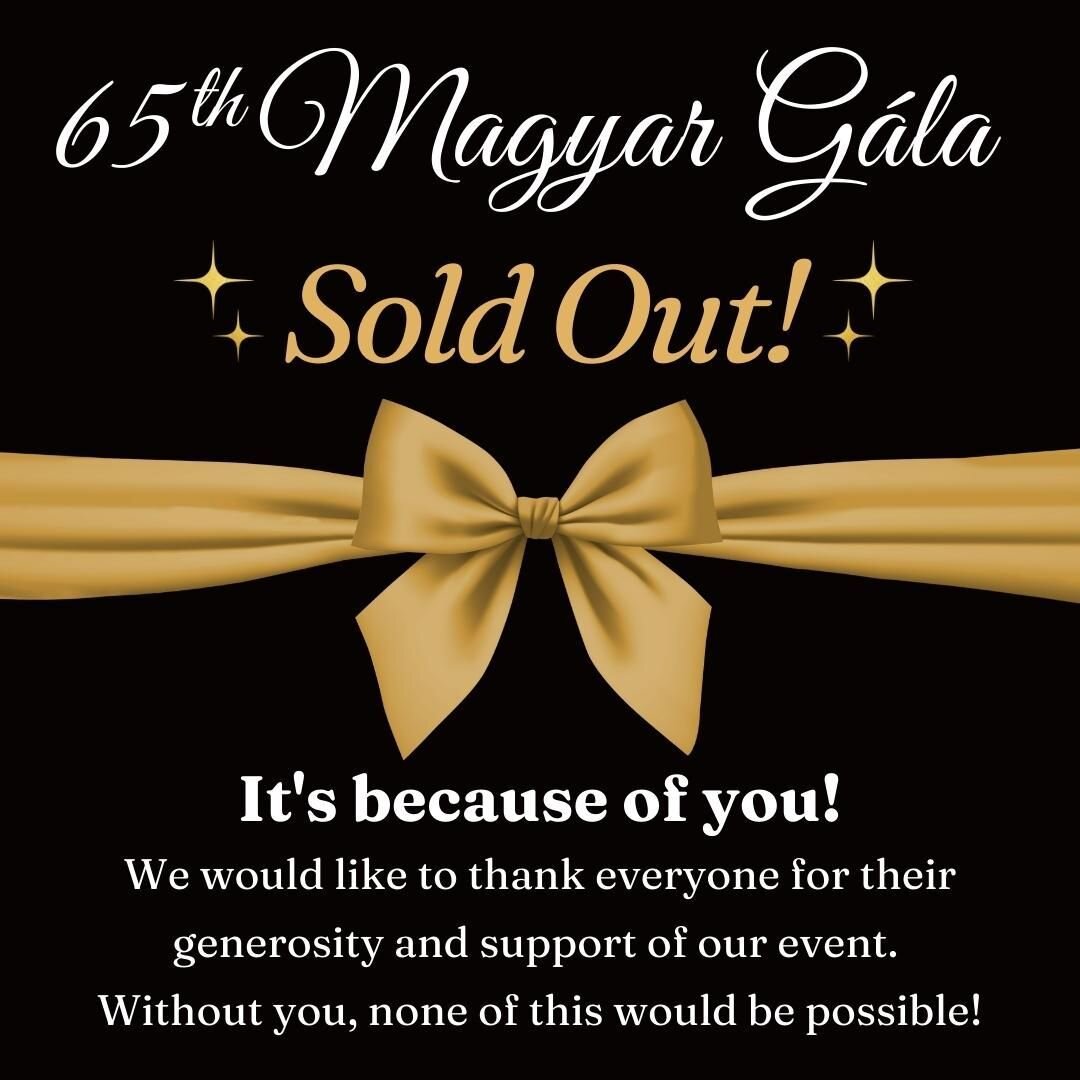 See you at the gala! 

--
#gala #magyar #hungarian #hungary #canada #dance #event #social #tradition #culture #yyc #calgary #soldout #support #local #veterans #tickets #waltz #formal #palotas #folk #blacktie