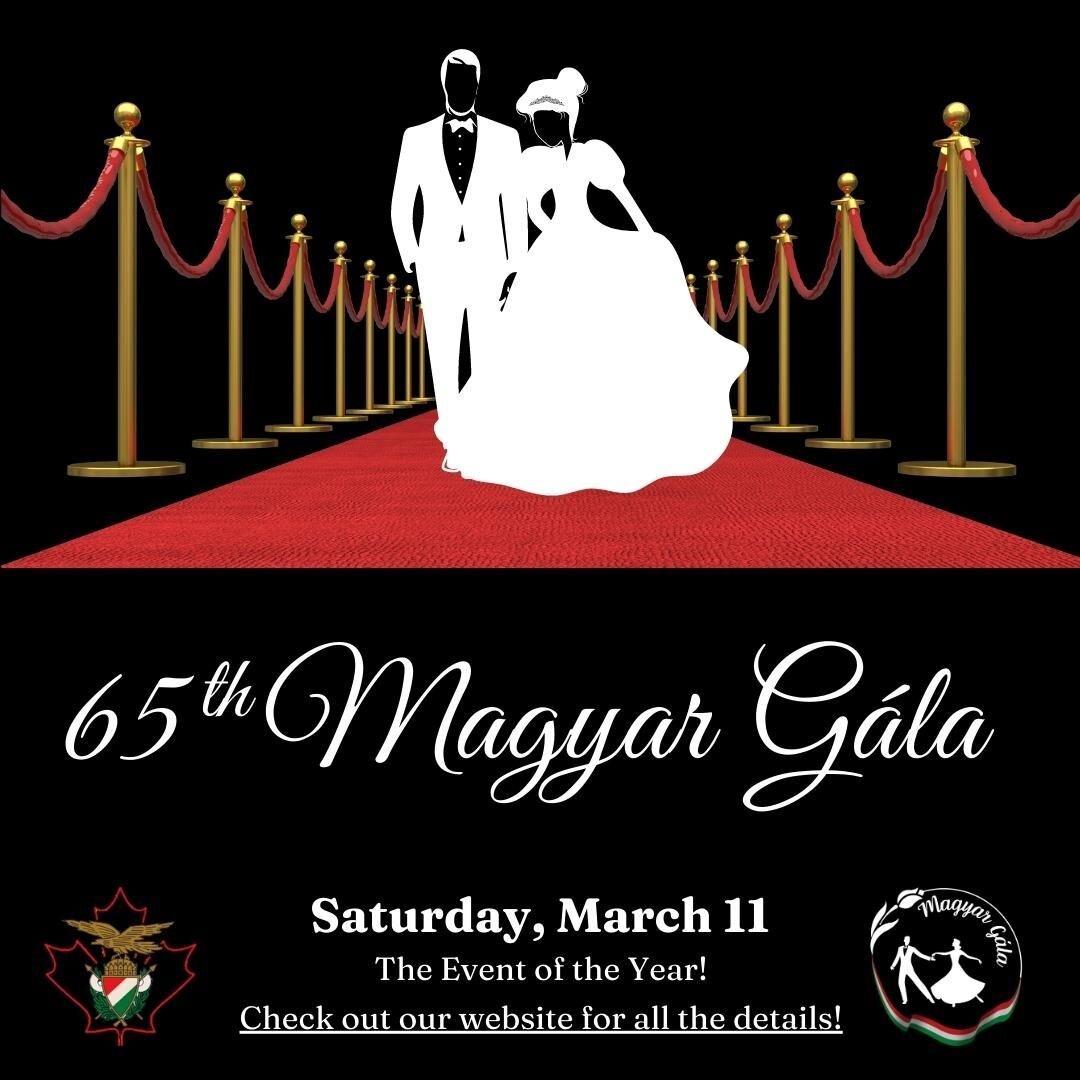 It's finally here, the long awaited return of the Magyar G&aacute;la!! See you all at our 65th annual event!

--
#gala #magyar #hungarian #hungary #culture #traditions #MHBK #HVA #yyc #calgary #canada #event #debutante #palot&aacute;s #folk #vadrozsa