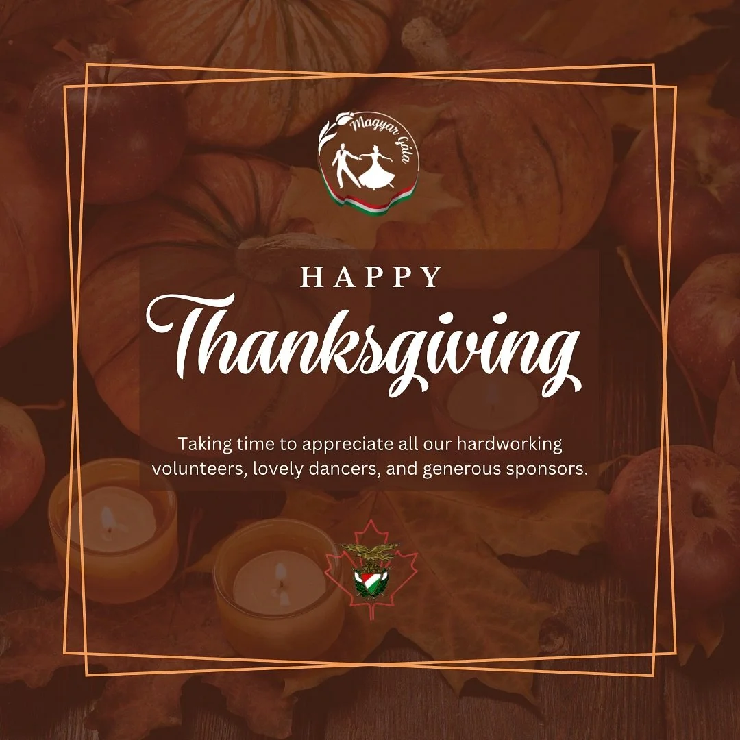 Happy Thanksgiving! 🍁🦃 

Always thankful for our hardworking volunteers, amazing dancers and generous sponsors and donors, we couldn&rsquo;t do it without you! 

&mdash;
#magyargalayyc #galayyc #volunteers #donors #sponsors #danceyyc