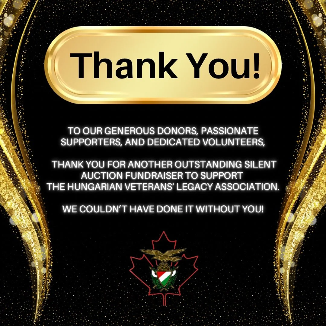 Thank you! Through our fundraiser we were able to raise a significant amount in support of The Hungarian Veterans&rsquo; Legacy Association &hearts;️

Please visit our website for our generous donor list. 
Link in bio 

&mdash;
#fundraiser #thankyou 