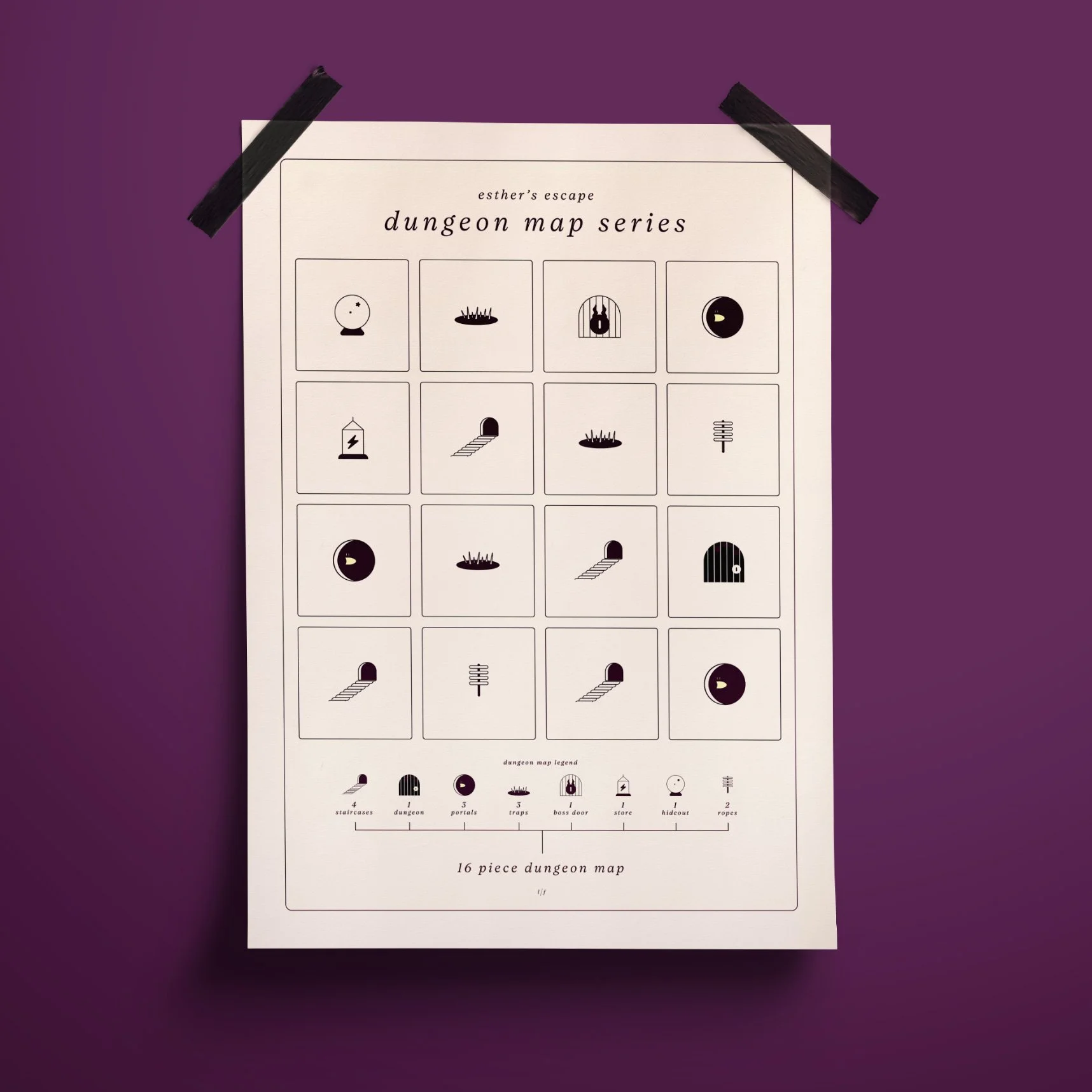 Esther’s Escape, Dungeon Map