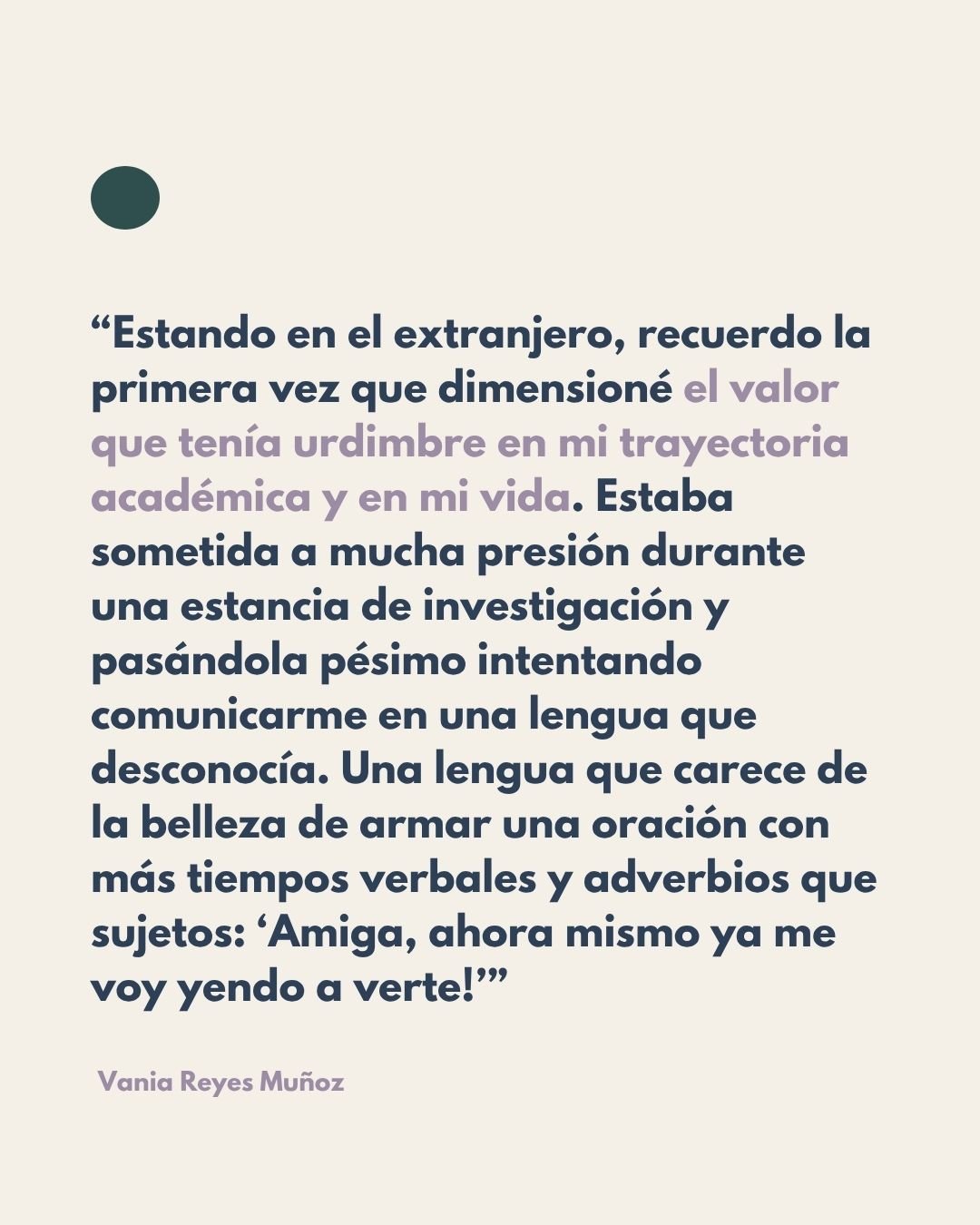 DESDE DENTRO | Experiencias de escritura en urdimbre

Seguimos abriendo espacio para compartir lo que les pasa a las y los participantes que integran urdimbre y las repercusiones que puede tener para sus pr&aacute;cticas de escritura, su trayectoria 