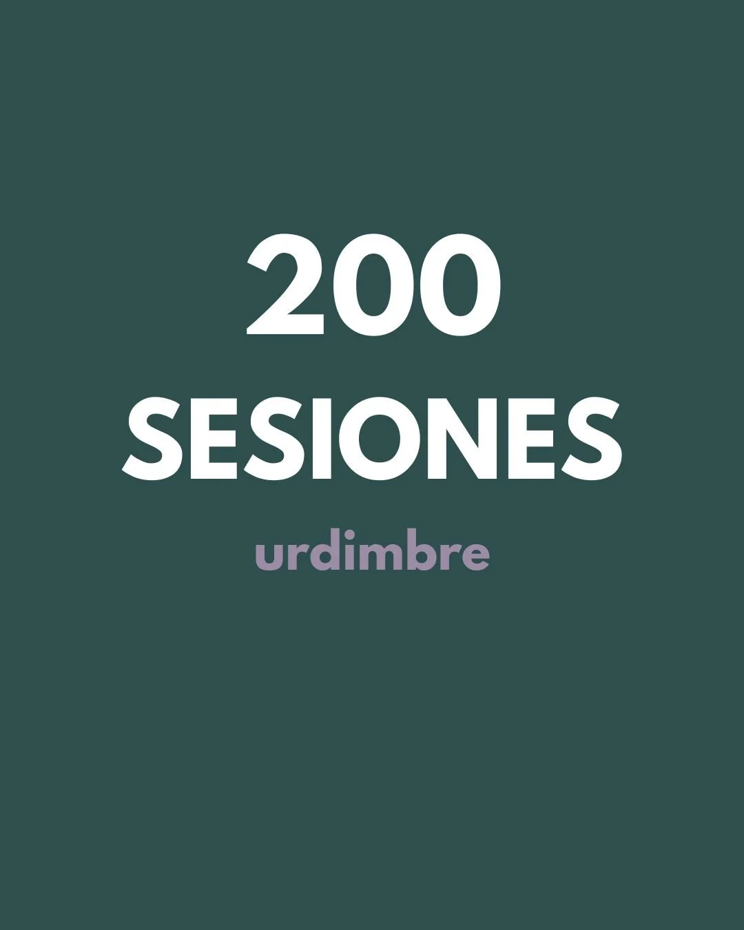 Hoy cumplimos 200 sesiones de urdimbre. 🎉

200 encuentros para escribir, pensar, conversar, destrabar ideas y acompa&ntilde;arnos en el proceso. Gracias a quienes han sido parte. ❤️

&iexcl;Ha sido un gran viaje! ✨✨
