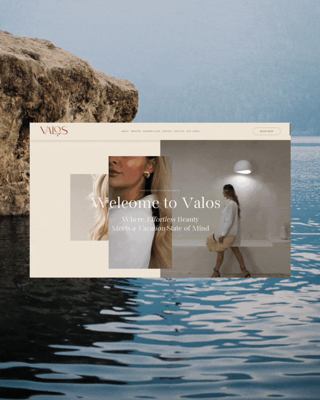 Valos website design preview