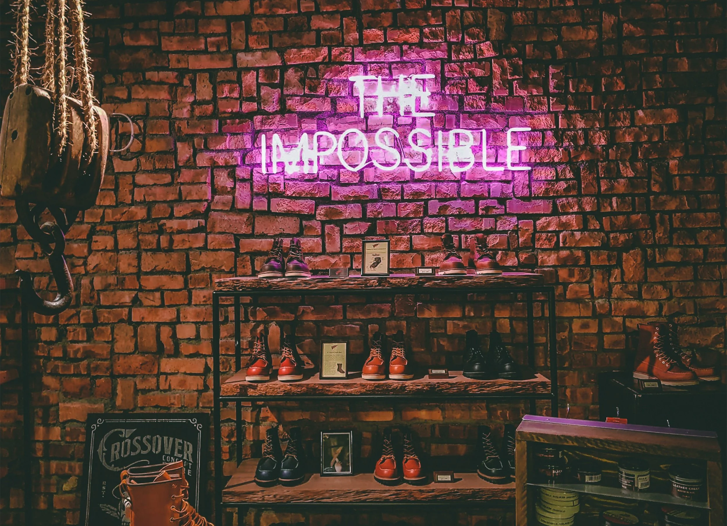 A neon sign saying "the impossible" which is sometimes how co-deciding feels
