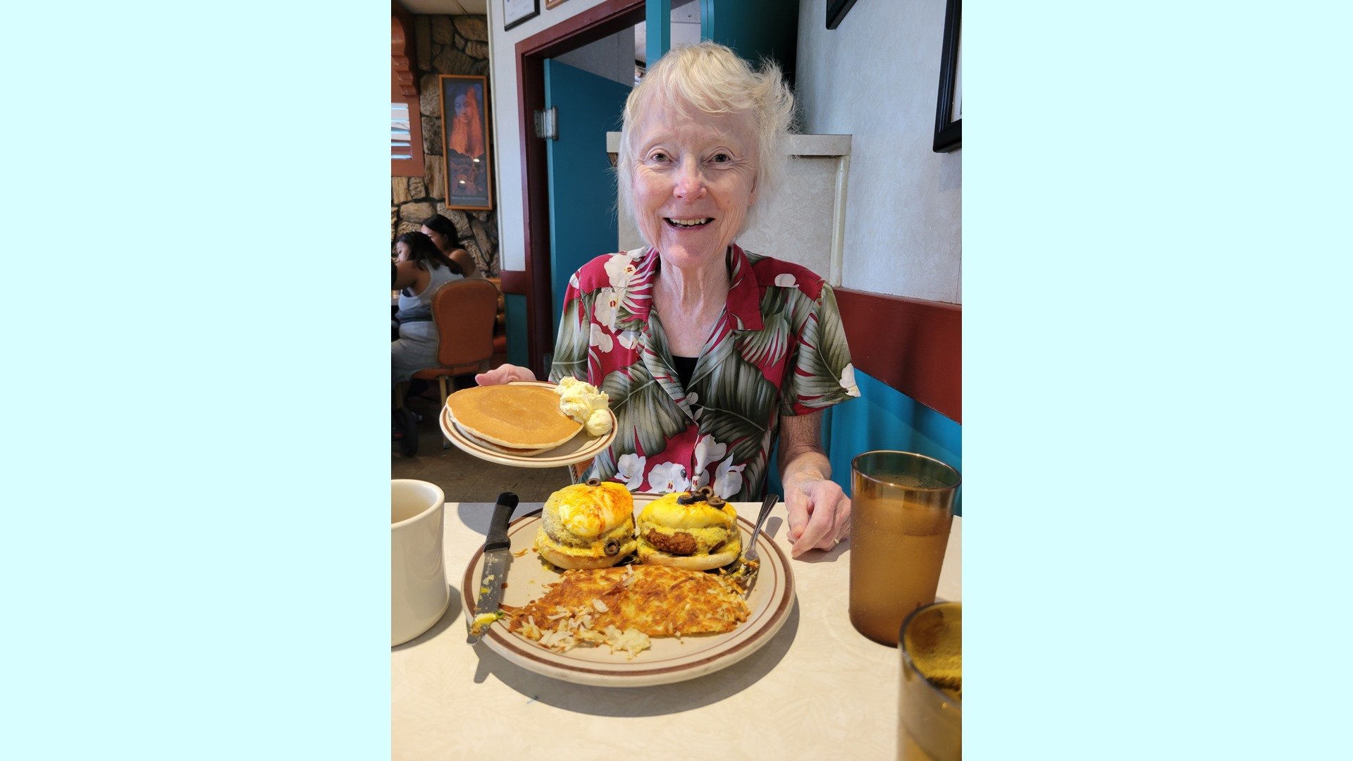 Carol's breakfast for her 73rd birthday