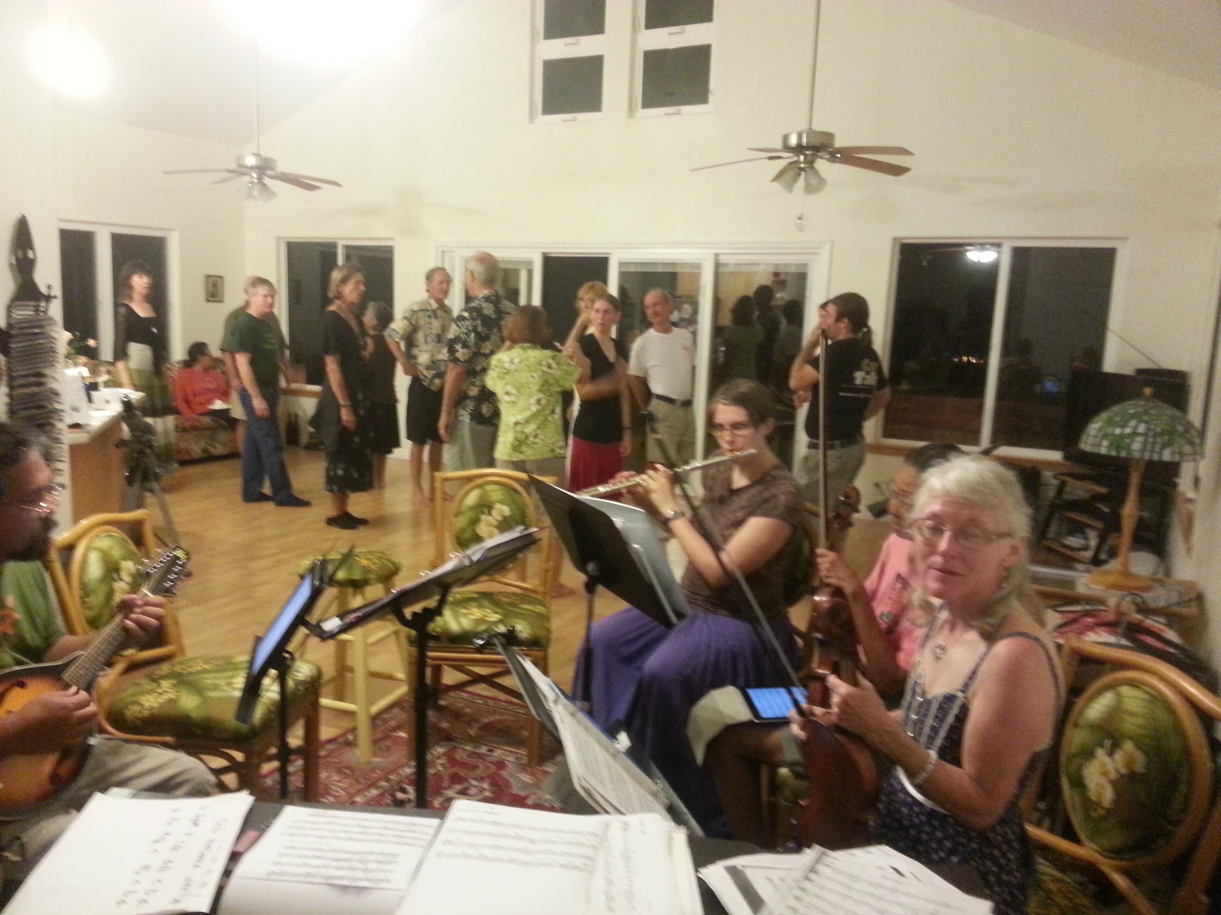 Monthly party at the farmhouse