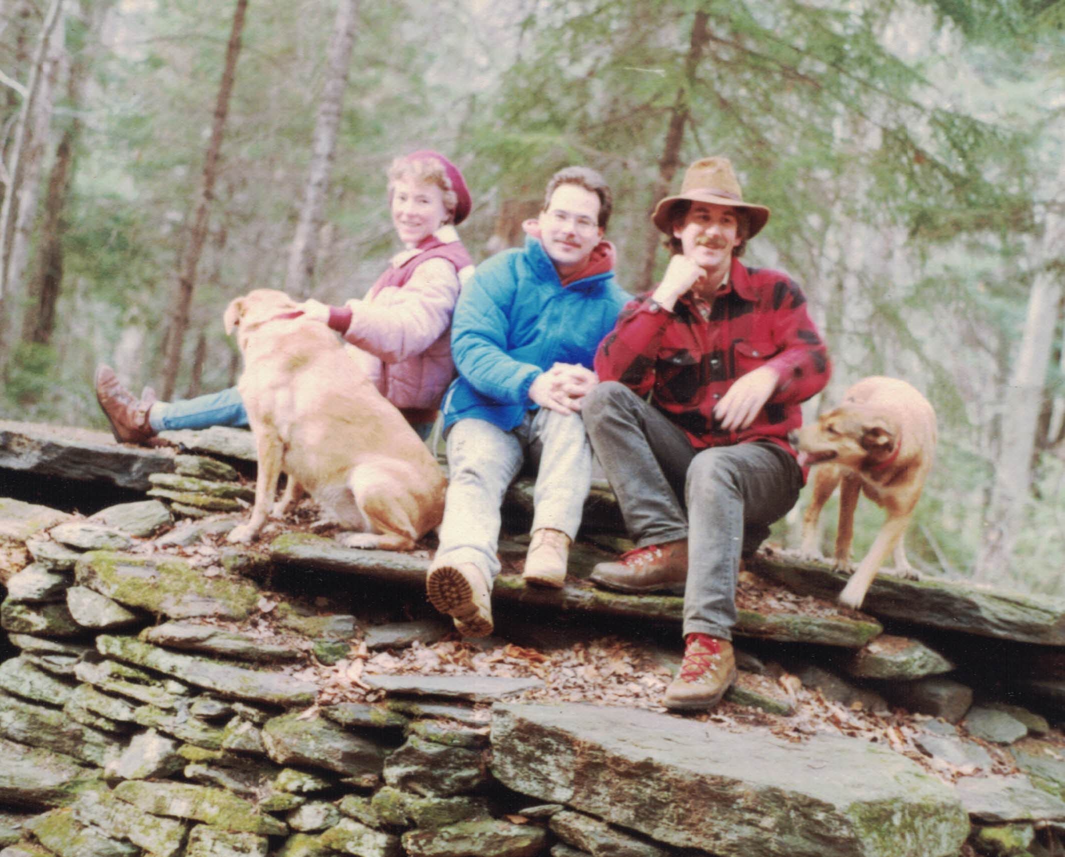 Carol, friend, Mitch at Hawk's Hill