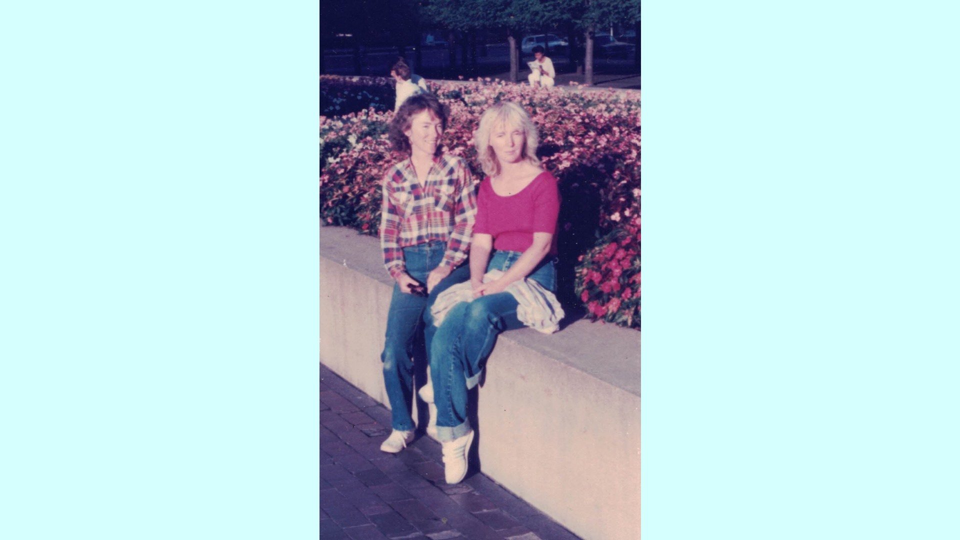 Carol with her sister Jean