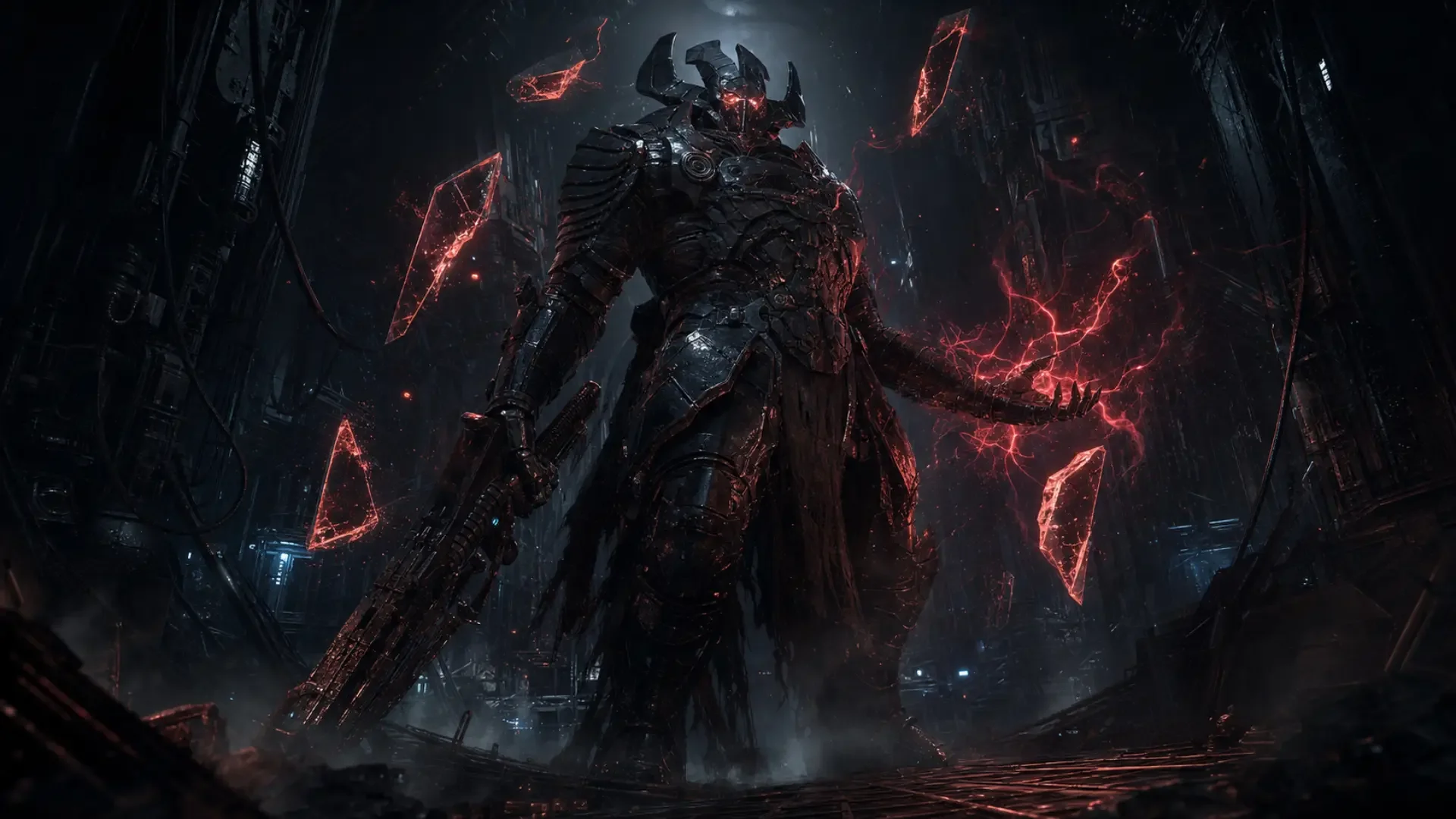 Destiny 2 Champion enemy marked by dark red tendrils and black plating