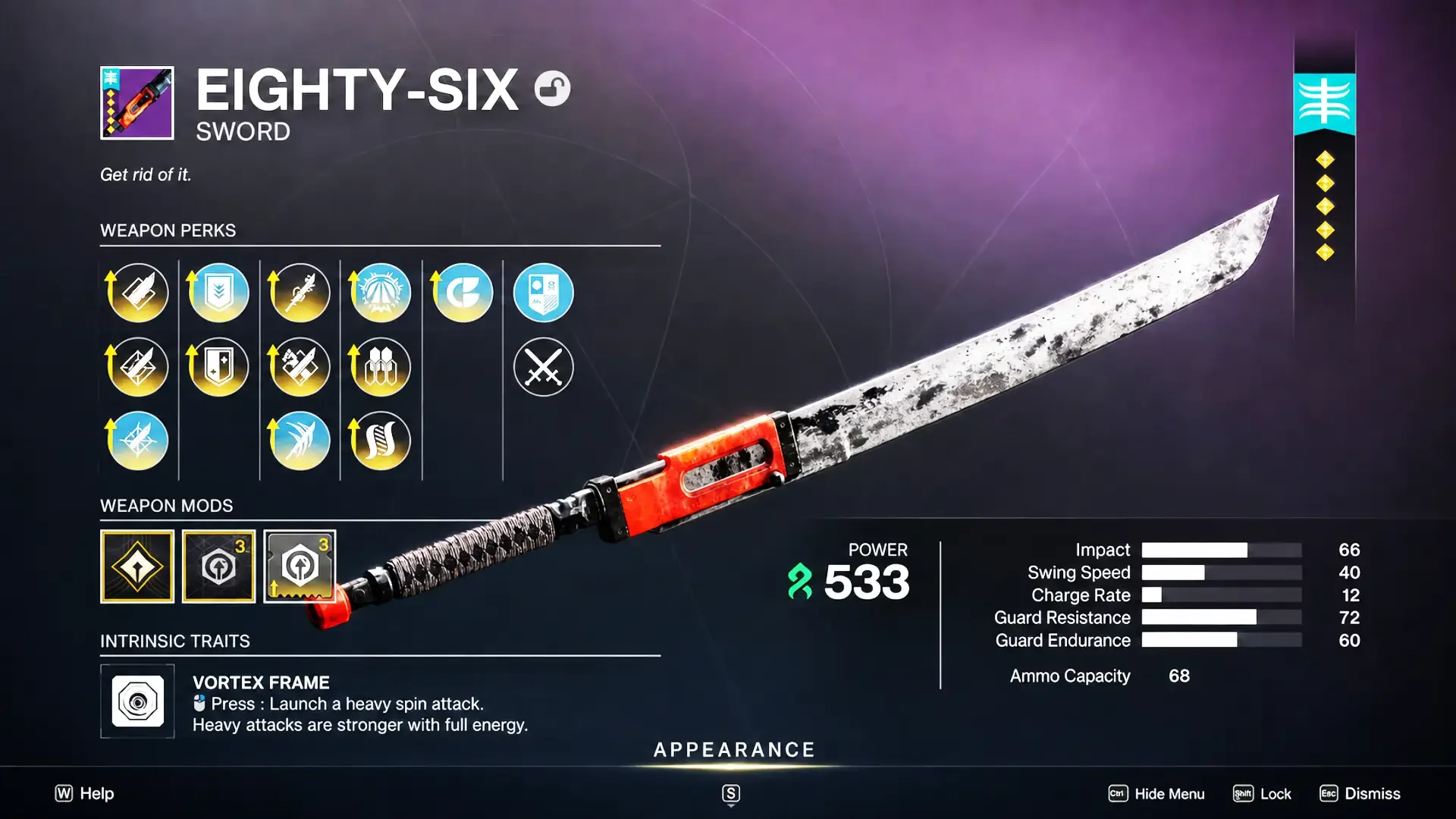 Destiny 2 Eighty-Six God Roll: PvE Picks After 9.7.0
