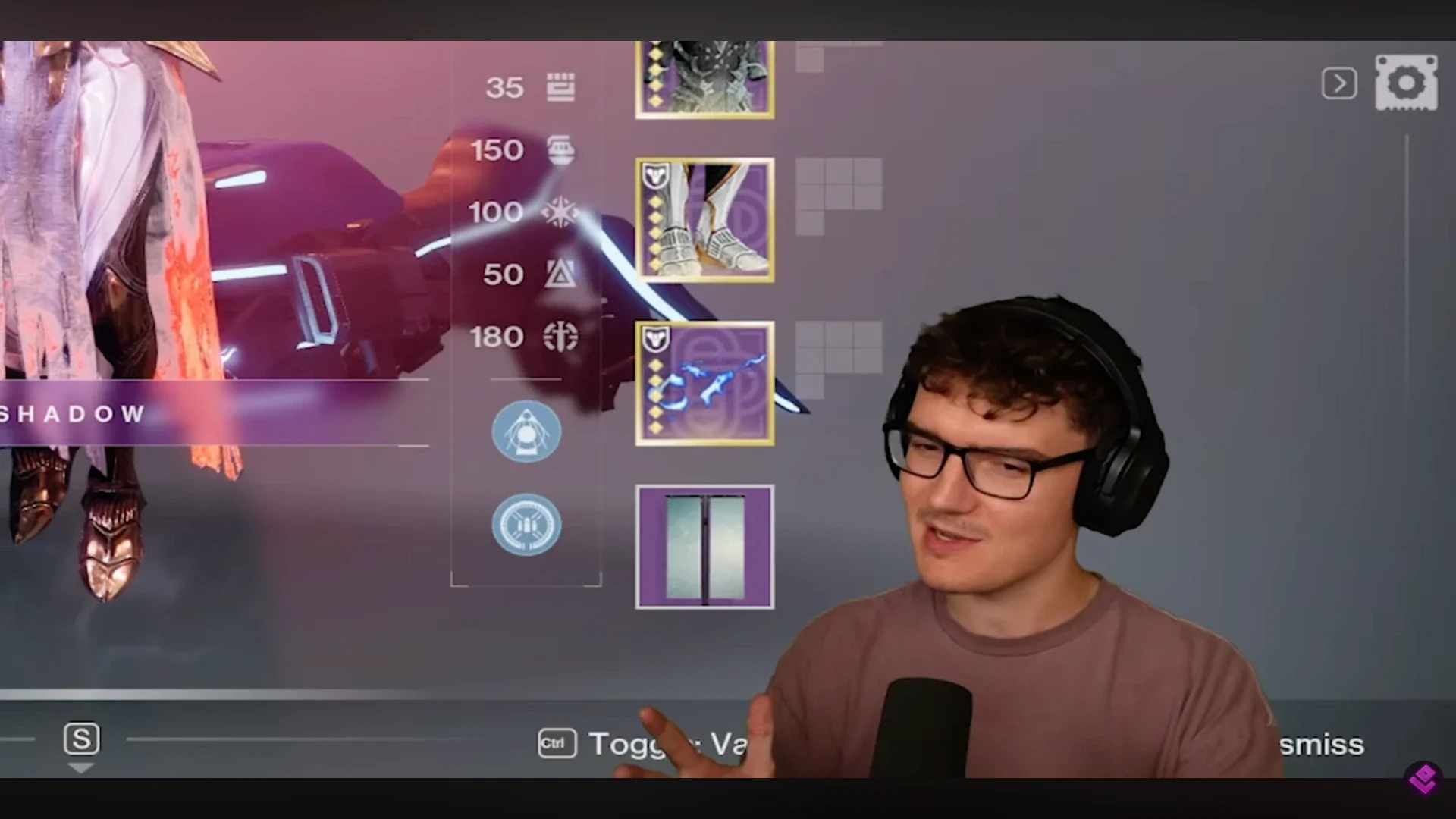 Prismatic Warlock subclass screen with Feed the Void, Bleak Watcher and four Facets including Facet of Dominance selected