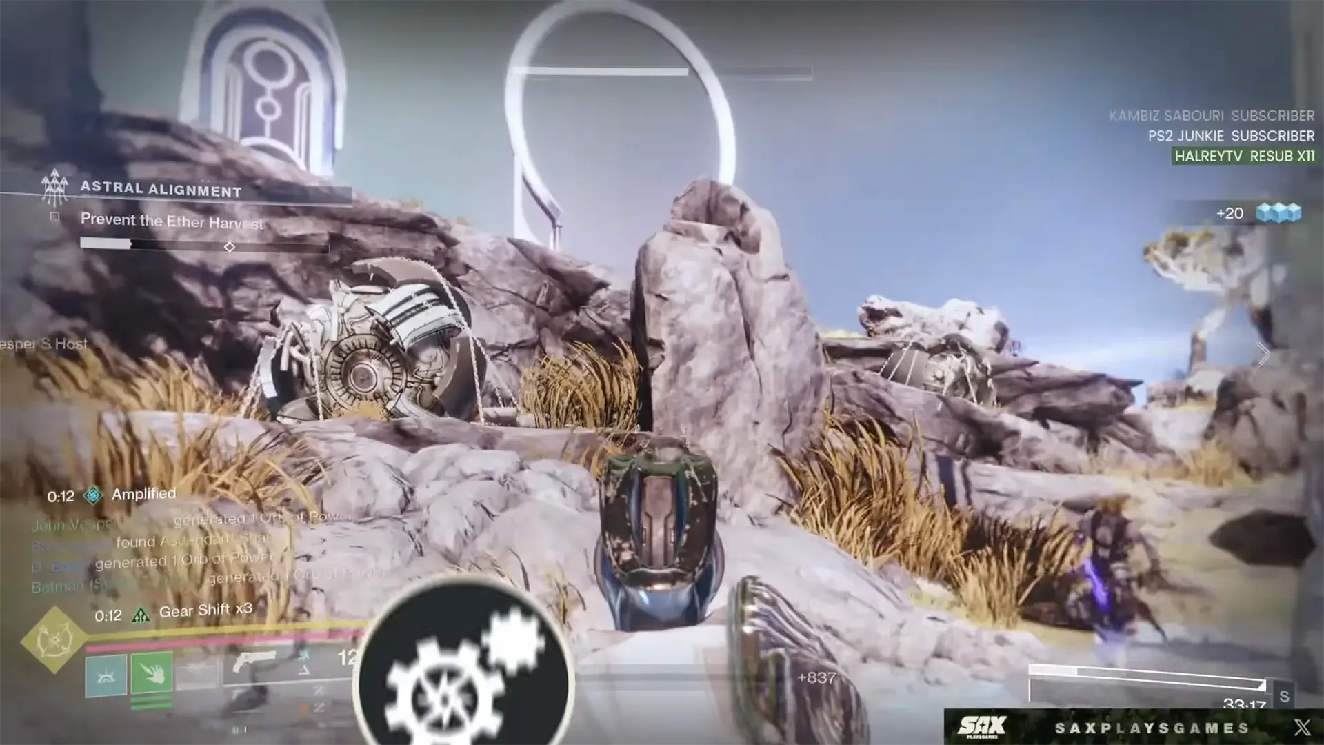 Destiny 2 artifact screen showing all seven artifacts with one equipped