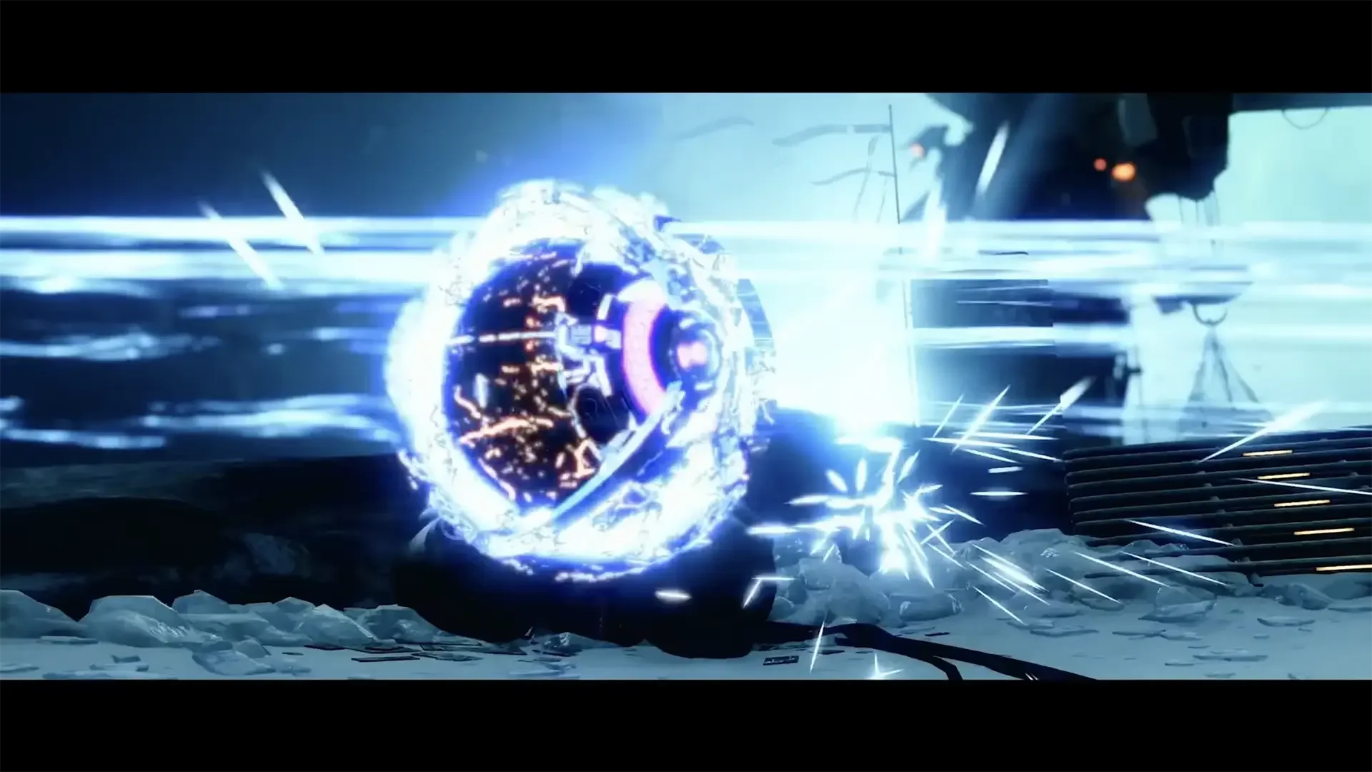 Praedyth's Revenge firing during a boss damage phase with ammo reserves holding