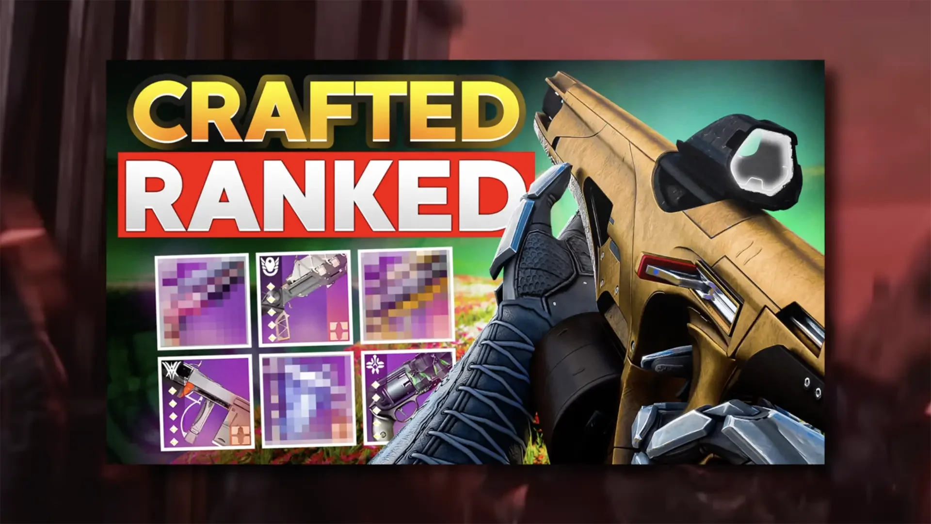 Destiny 2 crafting table showing unlocked weapon patterns ready to shape