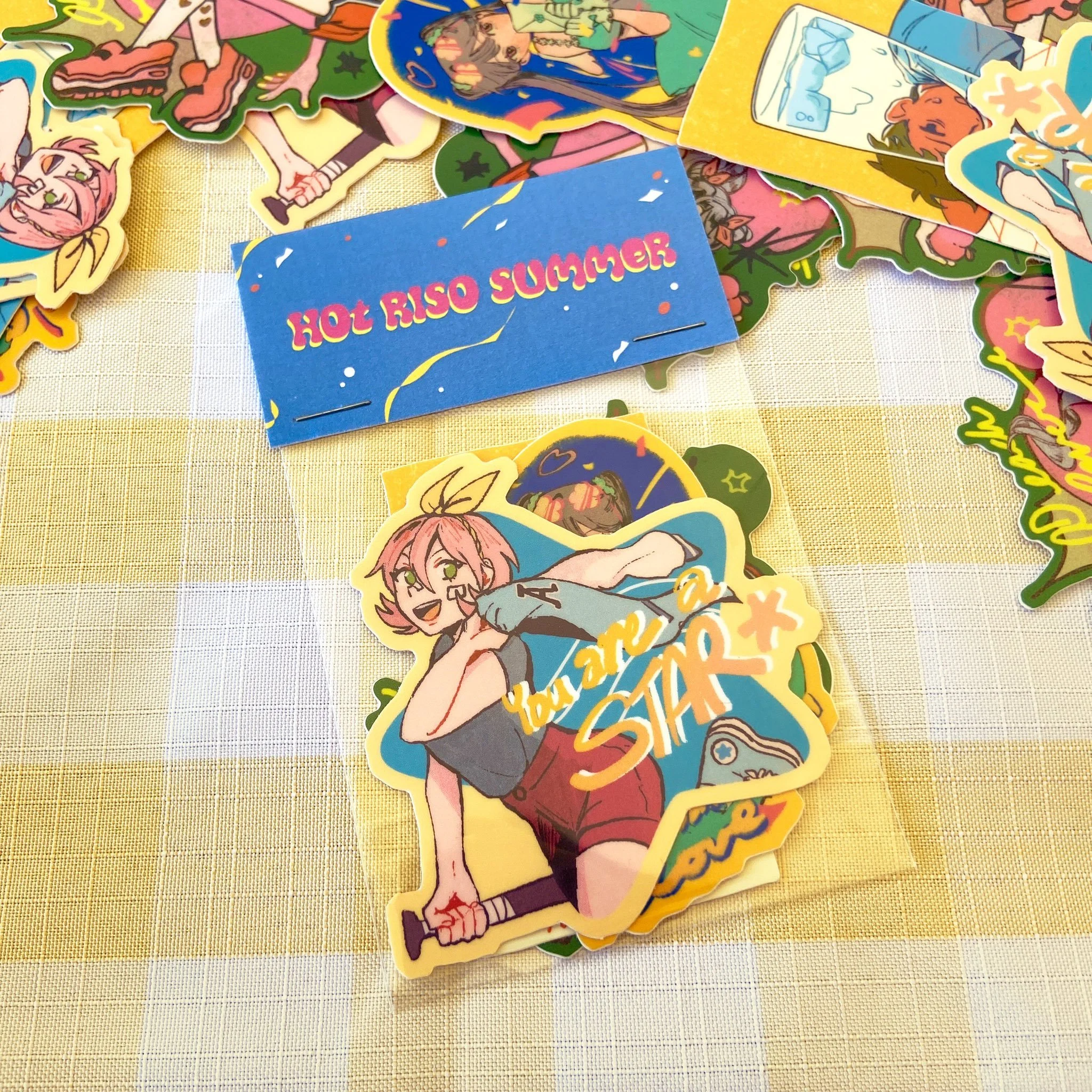 Stamp Rally Stickers with artist friends.