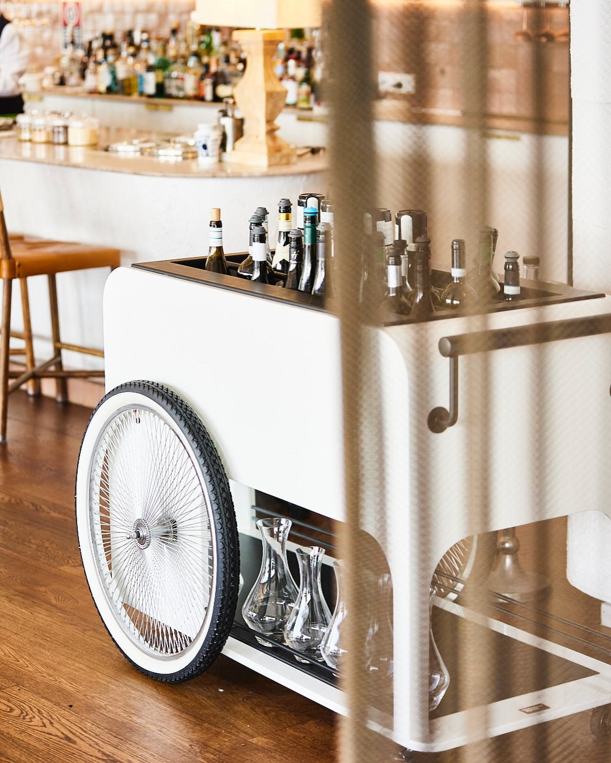 Honoured to bring this stunning piece to life for our friends at @ormeggio 🧡 Designed and handcrafted in-house, with internal insulated ice bucket and metal accents by @marcusengineeringptyltd, we&rsquo;re pretty proud of this beauty. 

Even more fa
