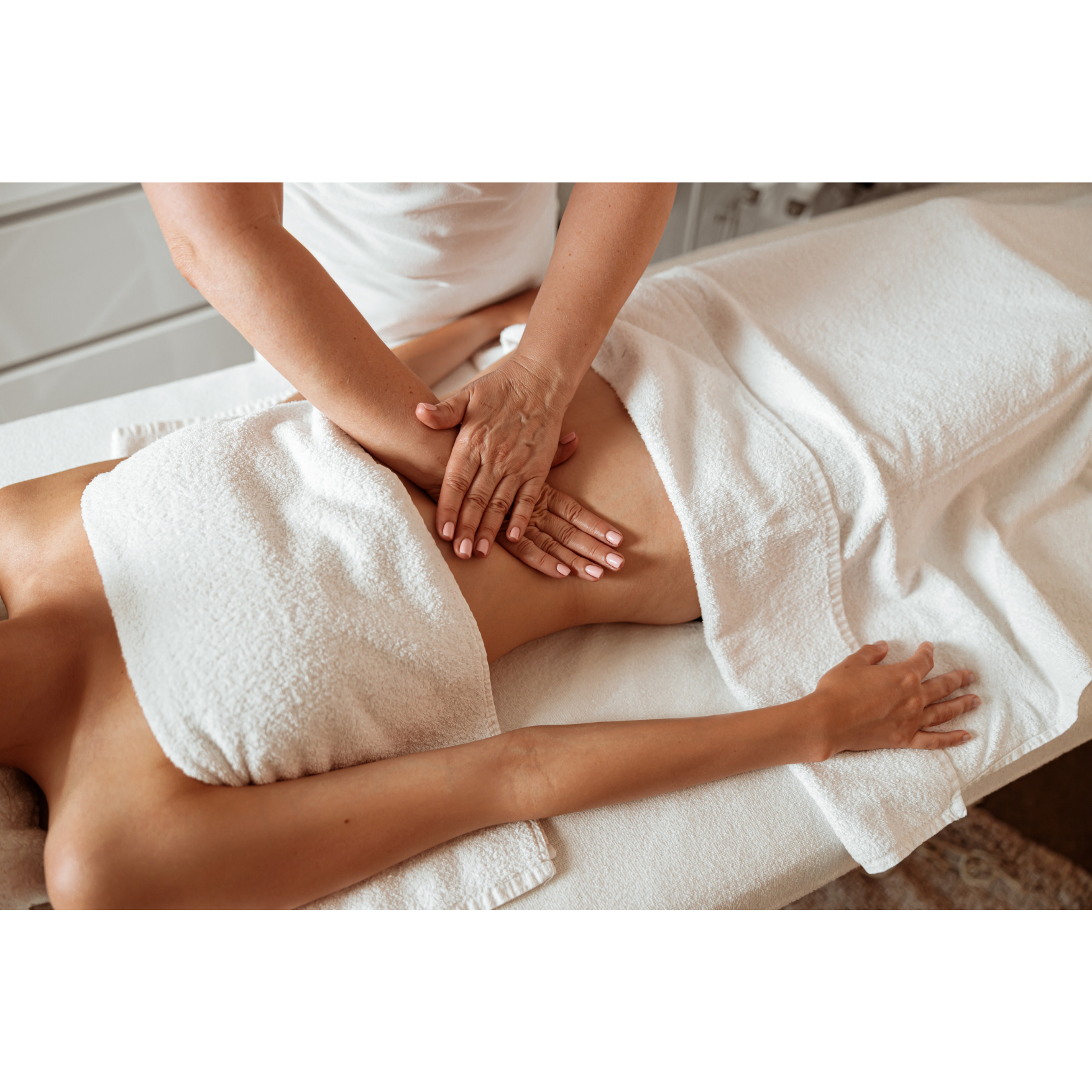 A massage therapist offering postpartum massage, providing nurturing care and relaxation to support the recovery and well-being of new mothers.