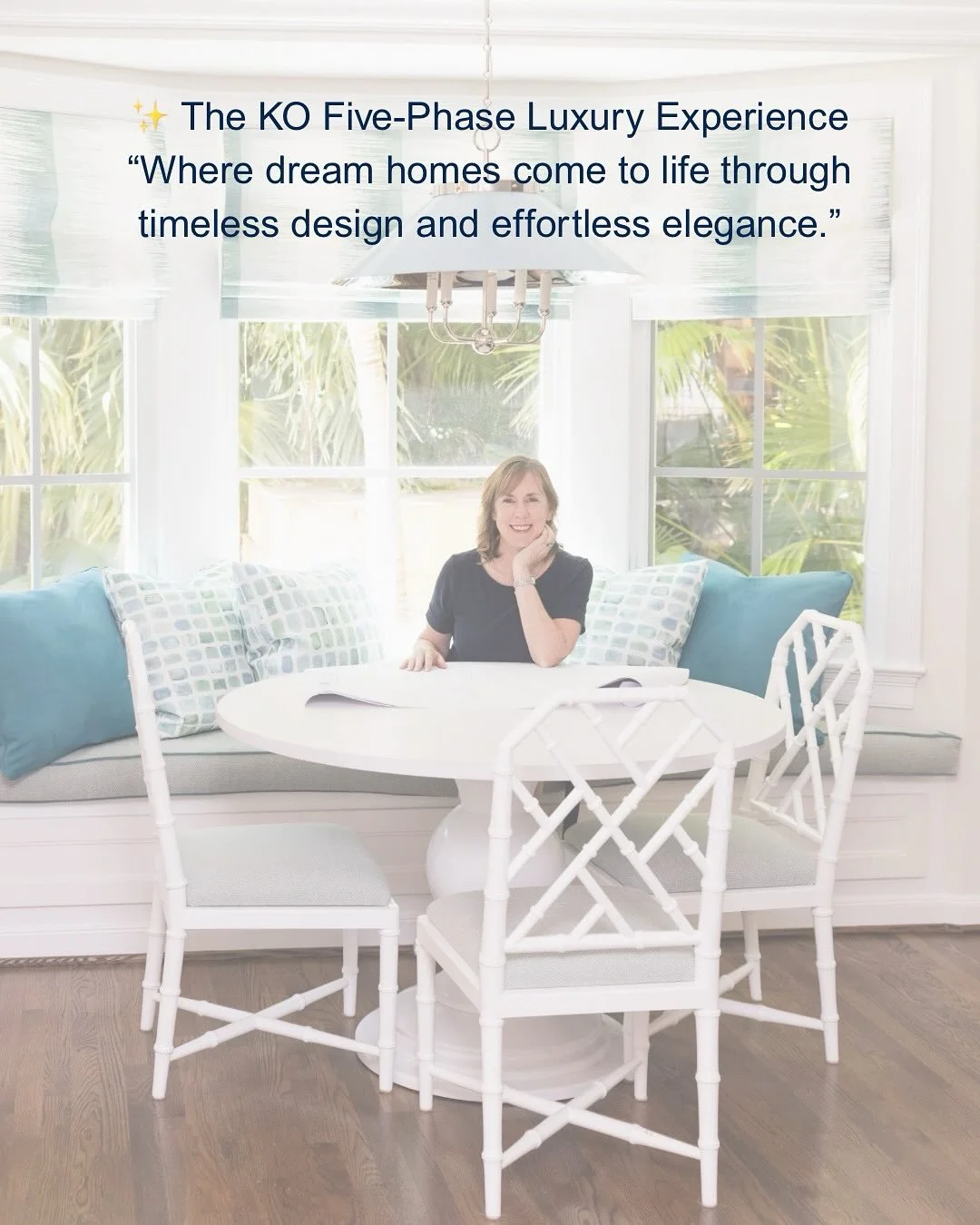 ✨ The KO Five-Phase Luxury Experience ✨

Every dream home deserves more than just beautiful design &mdash; it deserves a thoughtful journey.
At Kelly O&rsquo;Neil Design, our signature five-phase process was created to make every step feel effortless