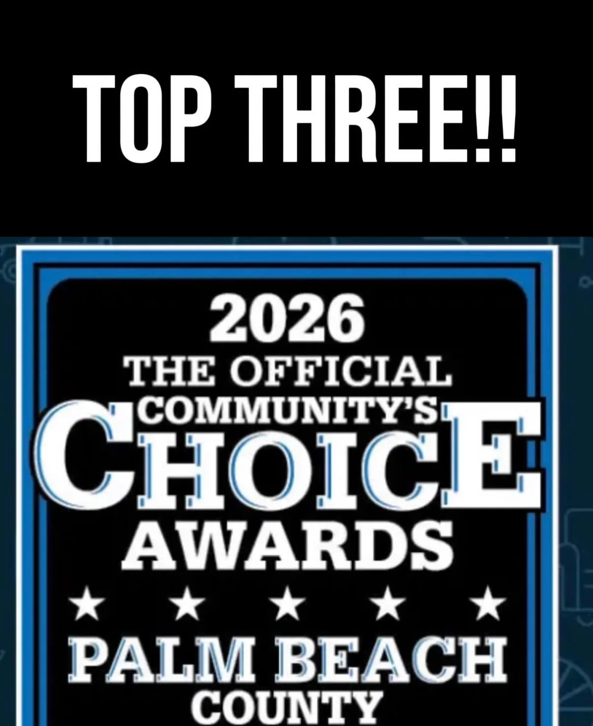 Wow! We have made it to the top three in the Best of Palm Beach again this year!! We couldn&rsquo;t have done it with all of your support. 

Winners will be announced at a gala in March. 

Thank you, we are grateful 💙💙💙
.
#bestofpalmbeach #kellyon