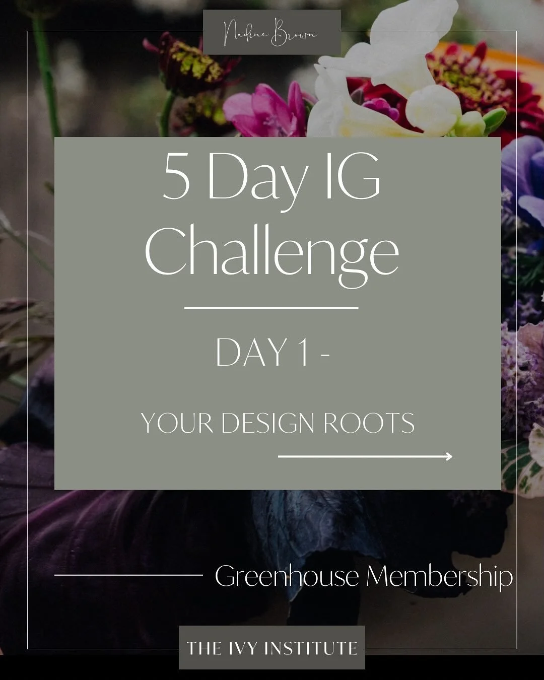 Finding &amp; embracing  your own signature style can be a challenge. 

It doesn&rsquo;t matter if you&rsquo;re just starting out or an established florist, so much of our work is designing to meet a brief &amp; our creative voice can get lost. 

Thi