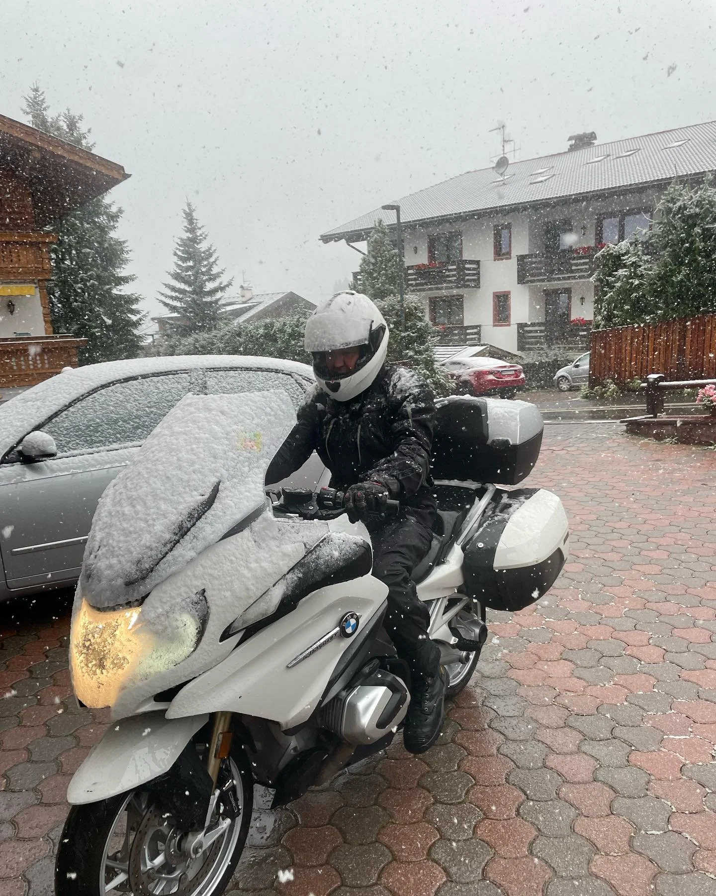 Week two 🤍❤️💚
From the beautiful lakes to the enchanting Dolomites 🤍 from sun ☀️ to snow ❄️ what a fun magical week of watching the snow fall to  hiking  in the  mountains  to ripping through the mountain passes on the motorbike 😬  our saying for