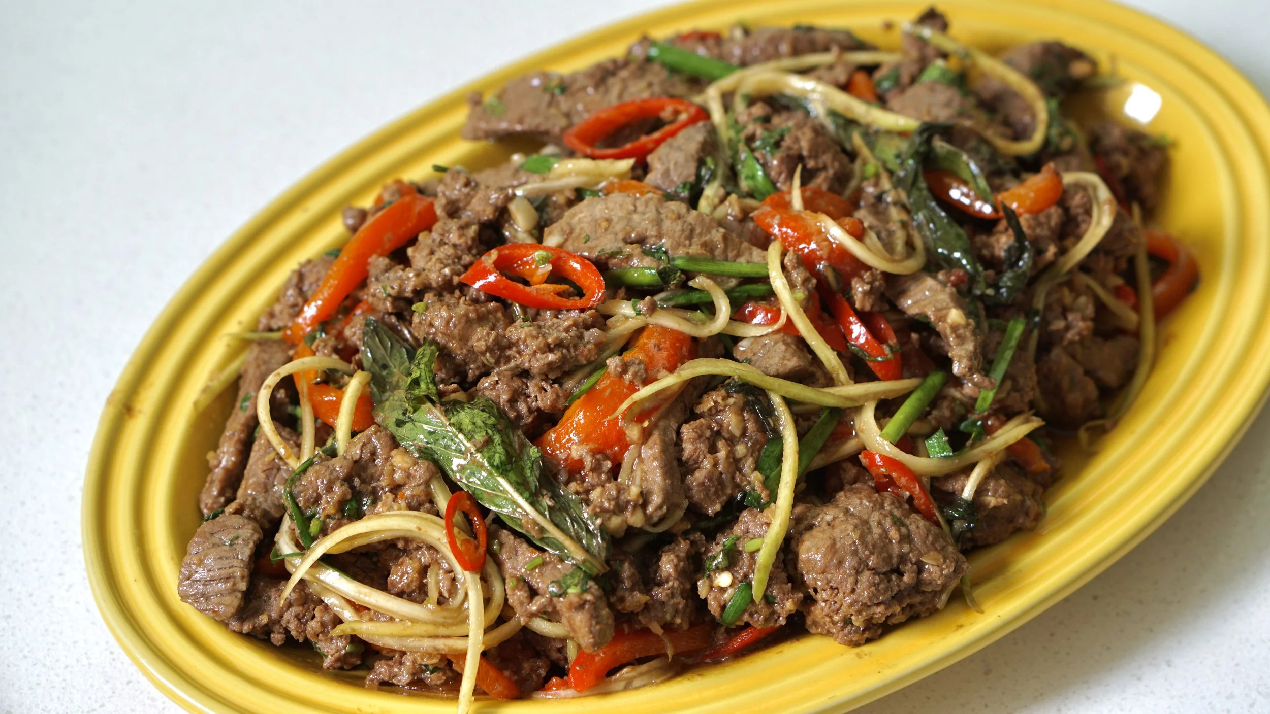TheCharlotteMei Recipe - Beef & Mint Stir-Fry