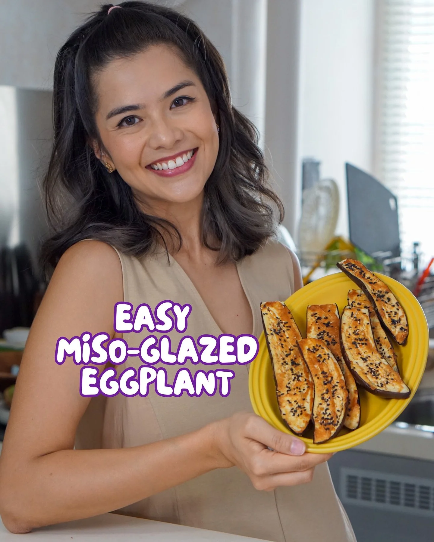 I didn&rsquo;t like eggplants as a kid, but now I&rsquo;m obsessed. Anyone else used to see it as an &lsquo;older person&rsquo; veg?? 😅

When I shared this on stories a while back, I was surprised to see so many of you asked for the recipe! So here 