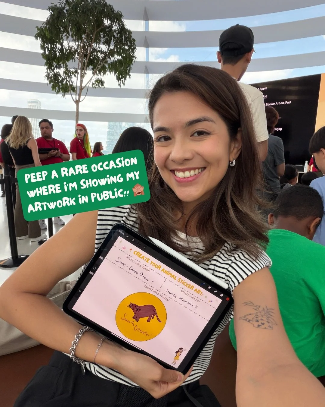 Ngl I was proper nervous having to draw...an animal no less! But how can I not take part when it was such a cute activity!!

As part of a #TodayAtApple session on endangered wildlife, we created stickers and a little pun (!), inspired by an endangere