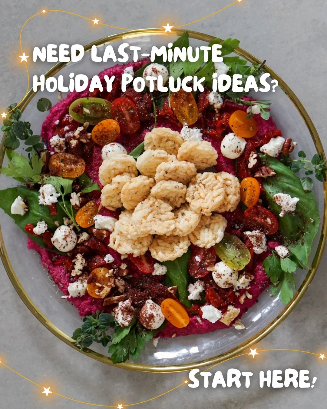 If you&rsquo;re on bring-a-dish duty this season, this post is for you! 

Here are 6 festive recipes I love that feel special and won&rsquo;t have you stressed in the kitchen all day. Save this for your next holiday party! 🎄