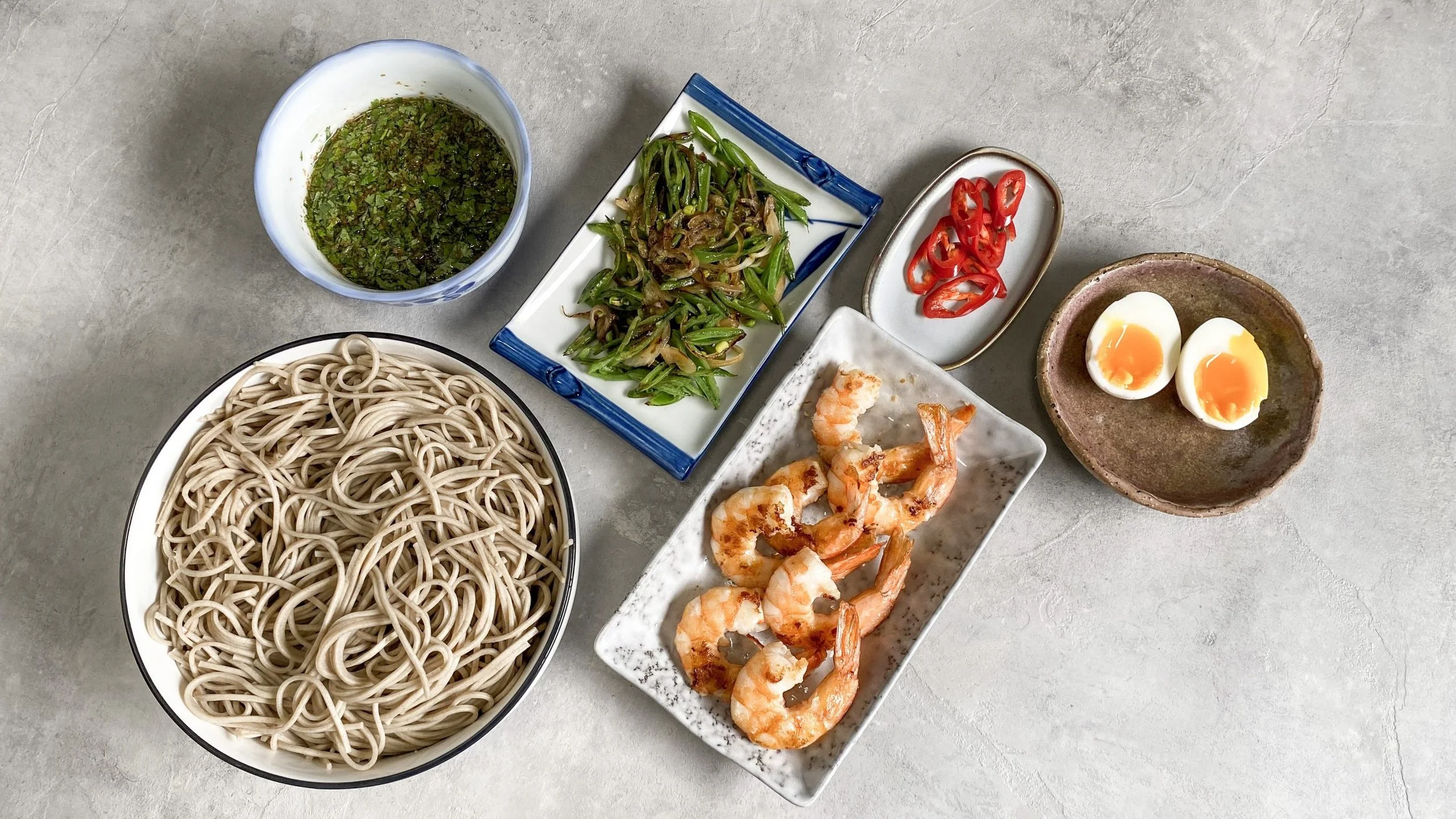 TheCharlotteMei Recipe - Soba Noodle Salad with Prawns
