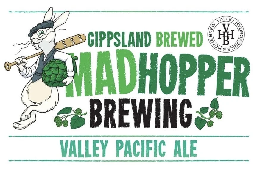 Mad Hopper Valley Pacific Ale fresh wort kit lable