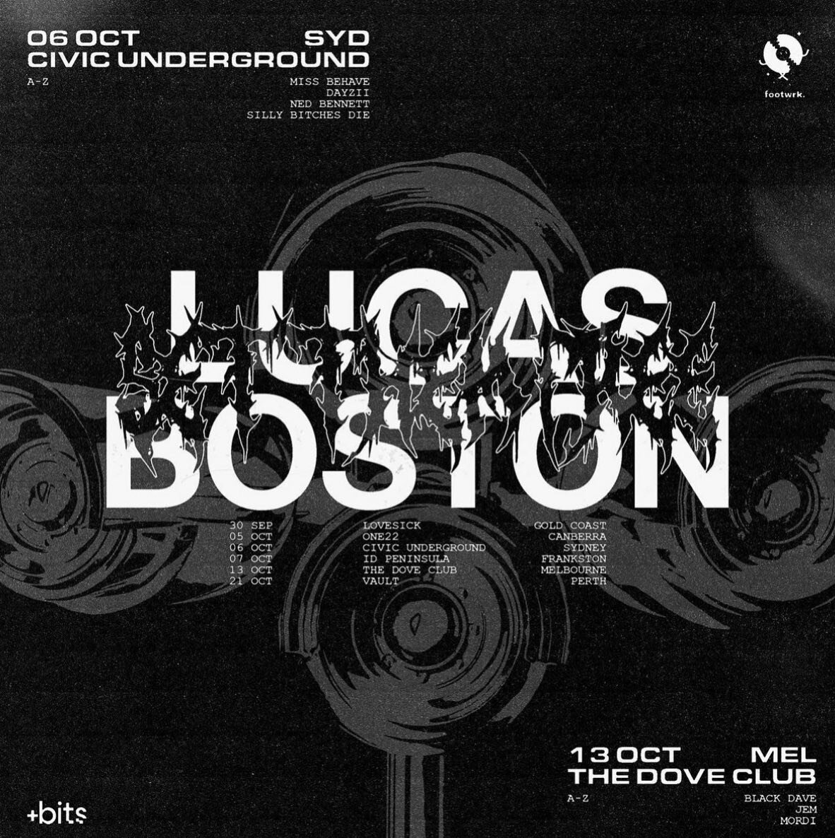 LUCAS BOSTON / FRIDAY 13th OCT
tickets on the door xX