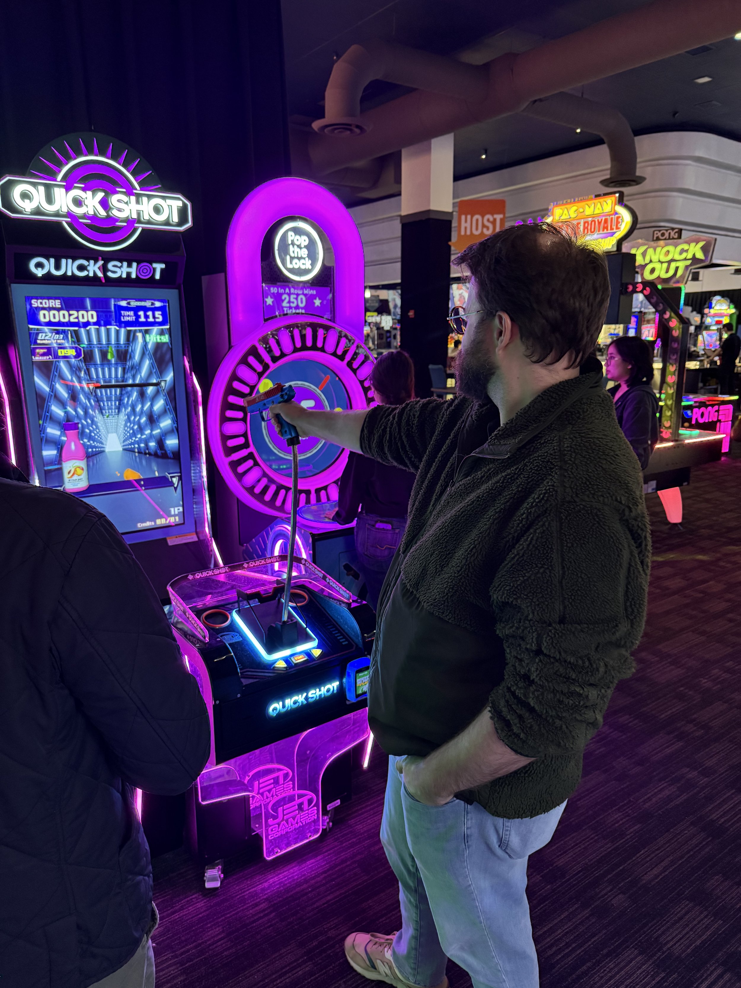Matt is a quick shot--watch out! 🫣   

January 12, 2026 
Dave and Buster's 
Irvine, CA  
